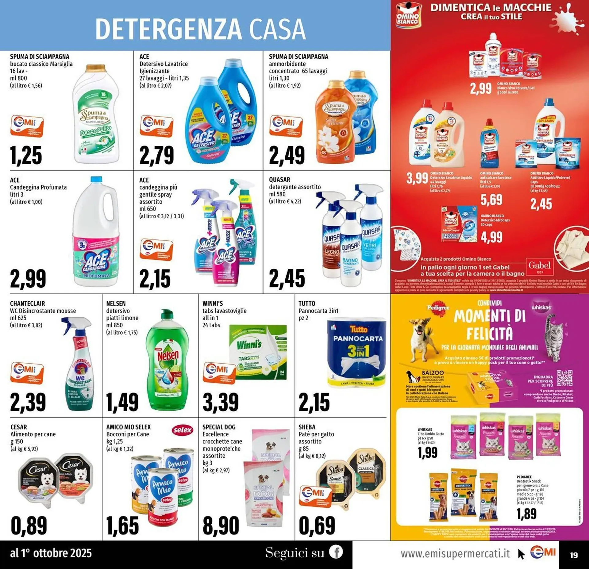 Volantino Emi Supermercati da 18 settembre a 1 ottobre di 2025 - Pagina del volantino 19