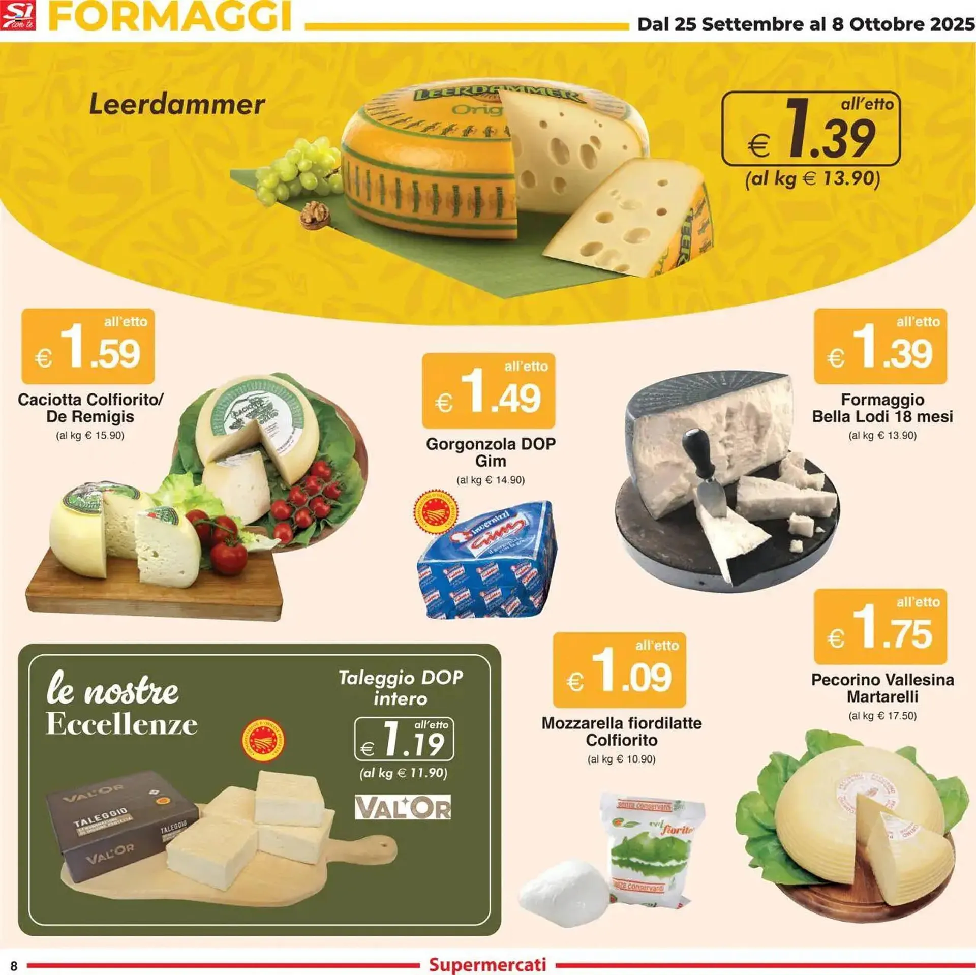 Volantino Sì con te da 25 settembre a 8 ottobre di 2025 - Pagina del volantino 8