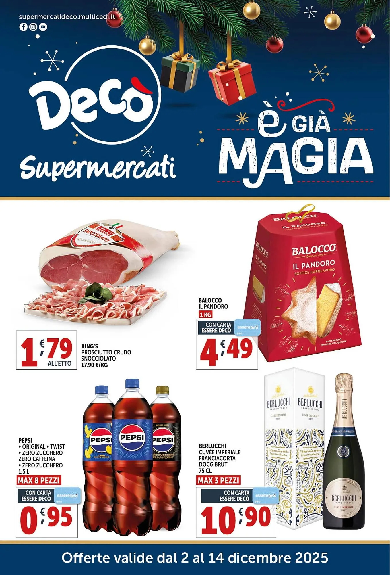 Volantino Deco Supermercati da 2 dicembre a 14 dicembre di 2025 - Pagina del volantino 1