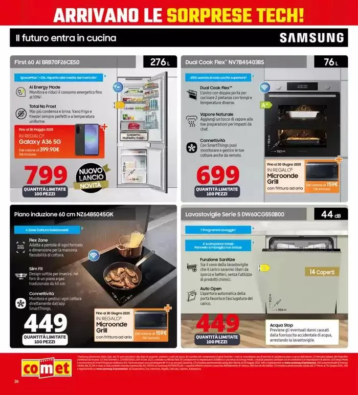 Sorprese tech da Comet! da 17 aprile a 28 aprile di 2025 - Pagina del volantino 36