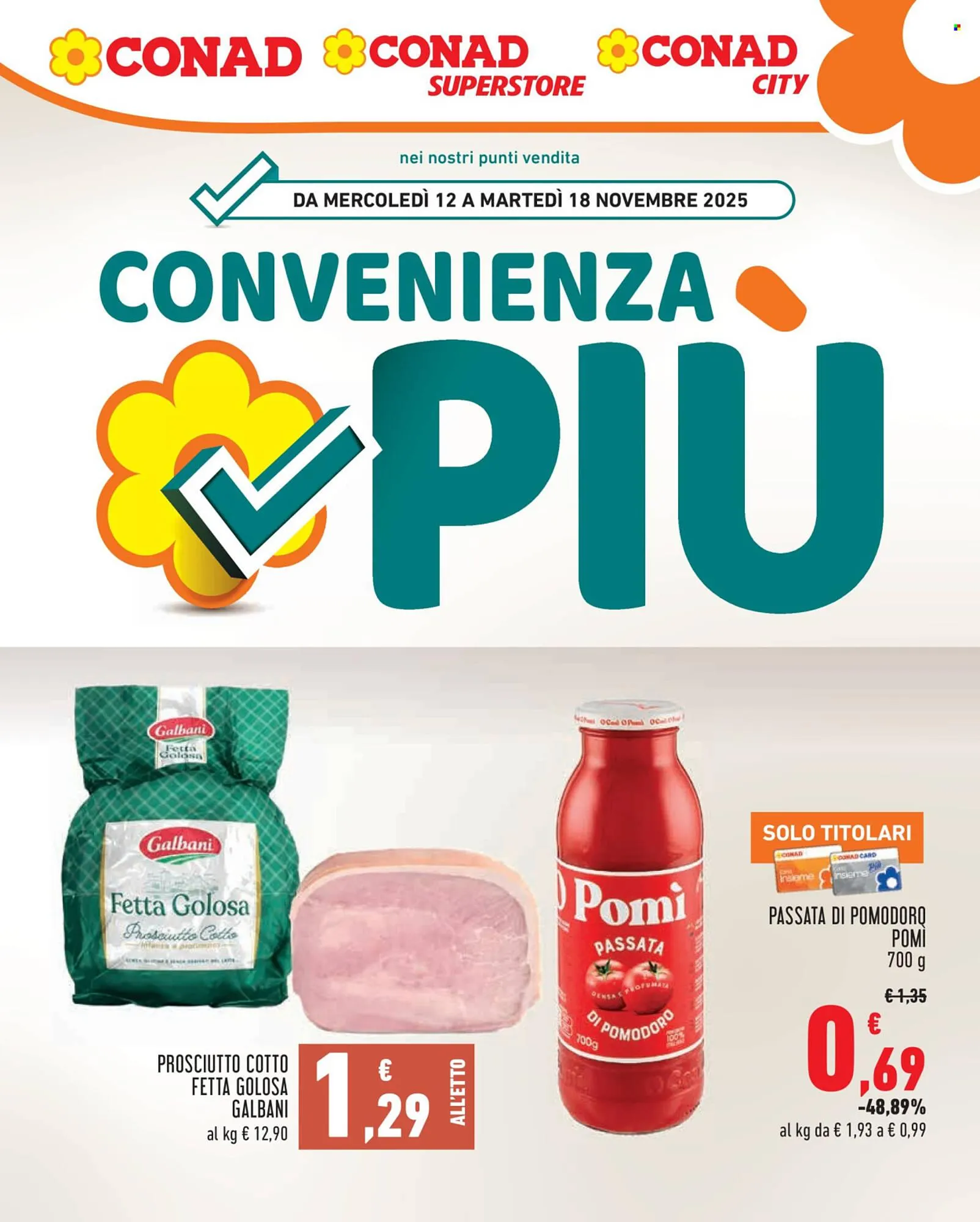 Volantino Conad da 12 novembre a 18 novembre di 2025 - Pagina del volantino 1
