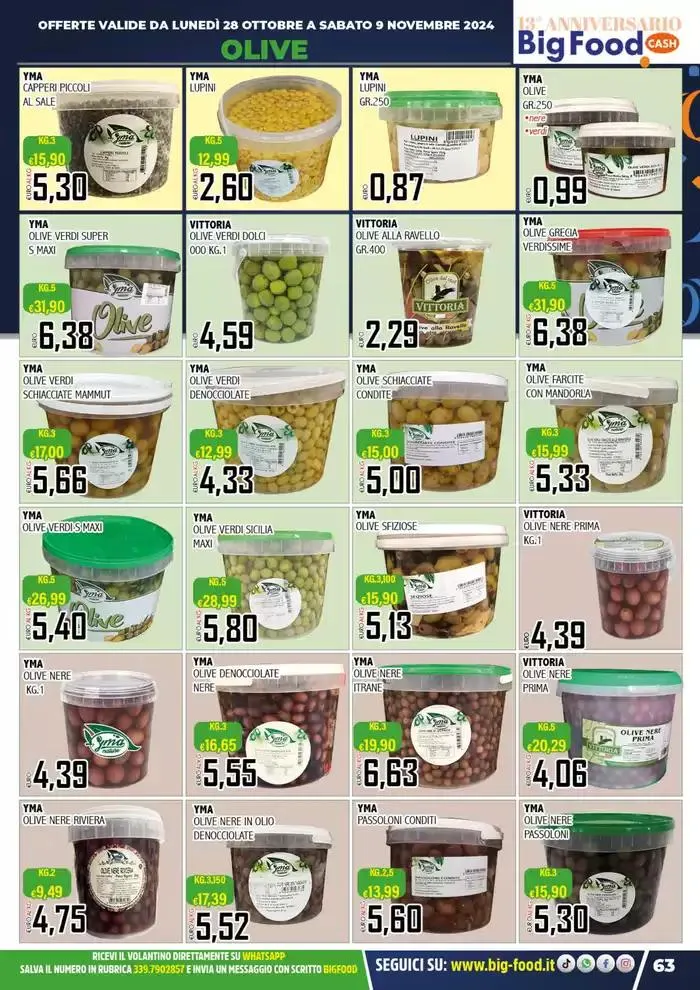 Festeggiamo il nostro 13 anniversario da 28 ottobre a 9 novembre di 2024 - Pagina del volantino 63