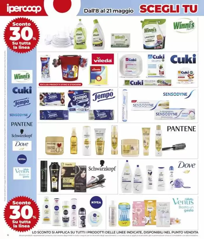 Grandi marche 30% 40% 50% da 8 maggio a 21 maggio di 2025 - Pagina del volantino 10