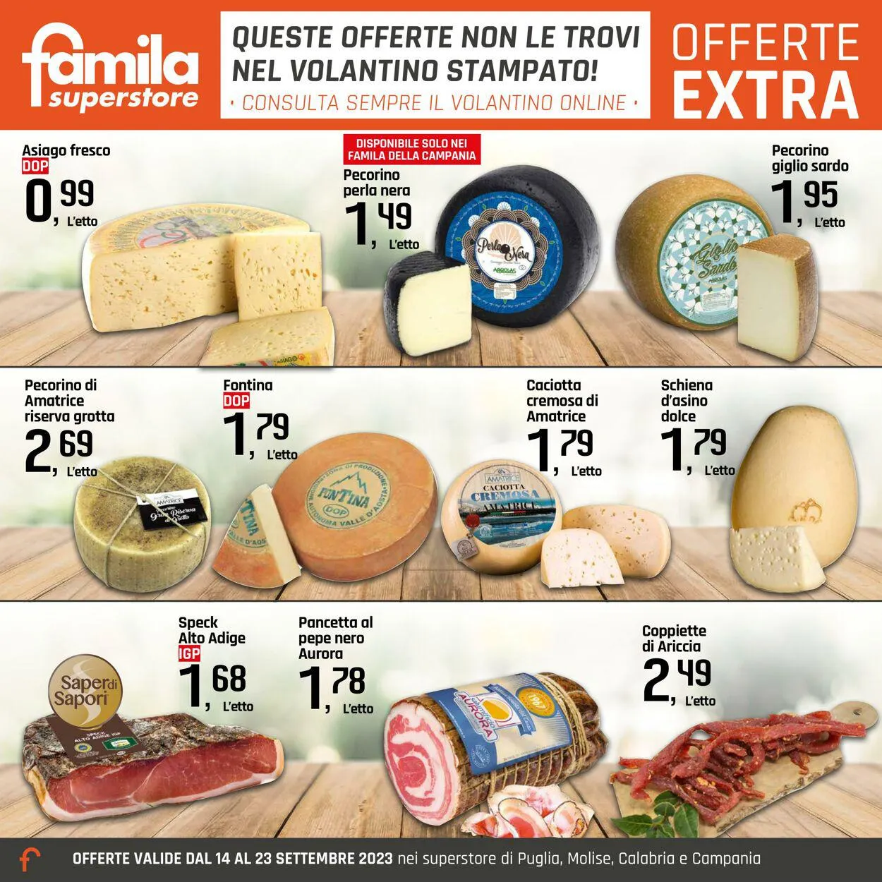 Famila Volantino attuale da 14 settembre a 23 settembre di 2023 - Pagina del volantino 18