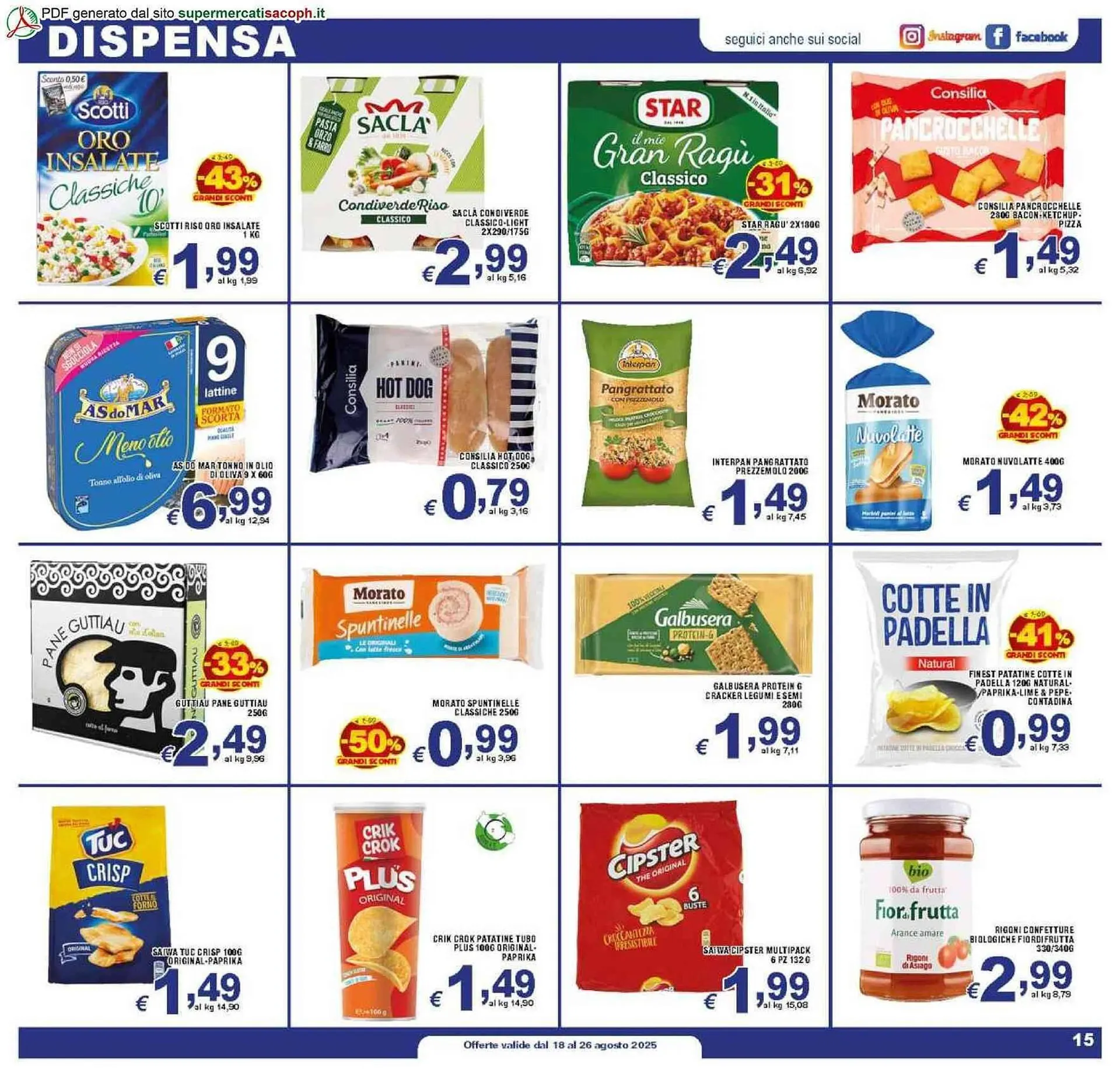 Volantino Sacoph da 18 agosto a 26 agosto di 2025 - Pagina del volantino 15