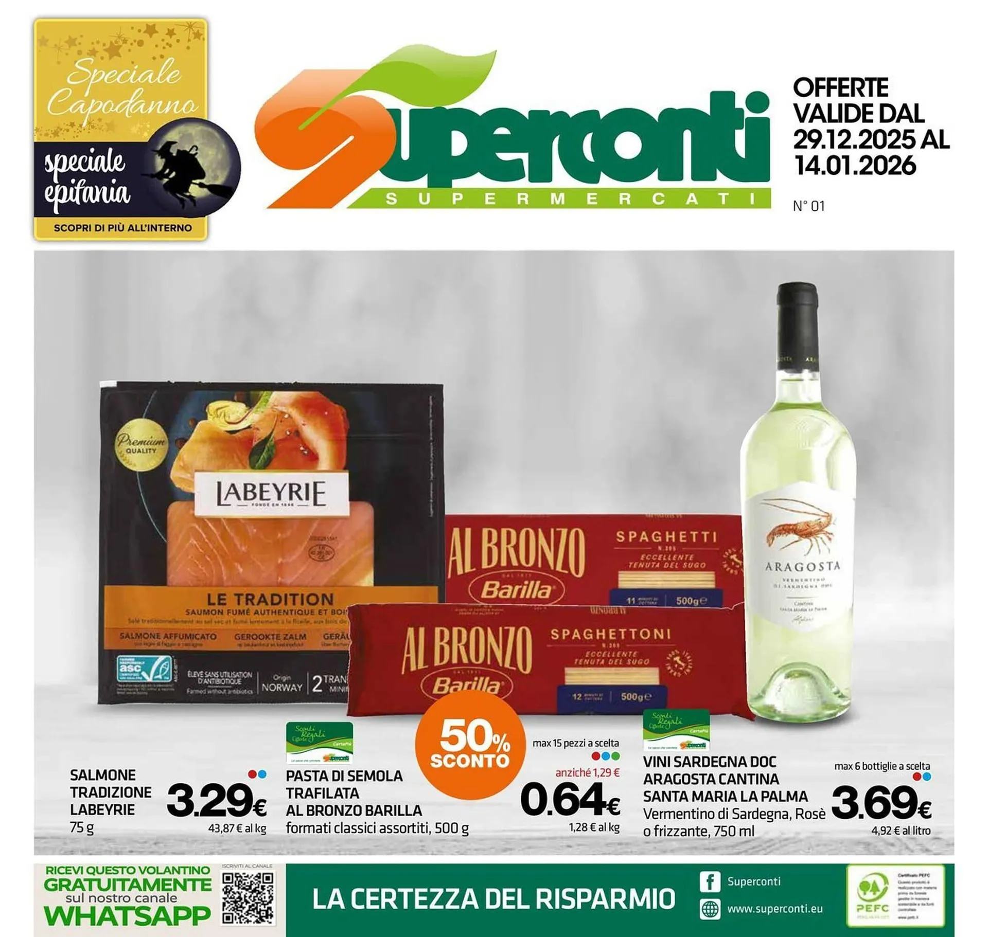 Volantino Superconti da 29 dicembre a 14 gennaio di 2026 - Pagina del volantino 1