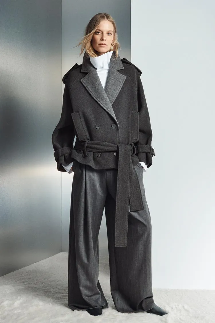 CAPPOTTO CORTO CON CINTURA ZW COLLECTION LIMITED EDITION