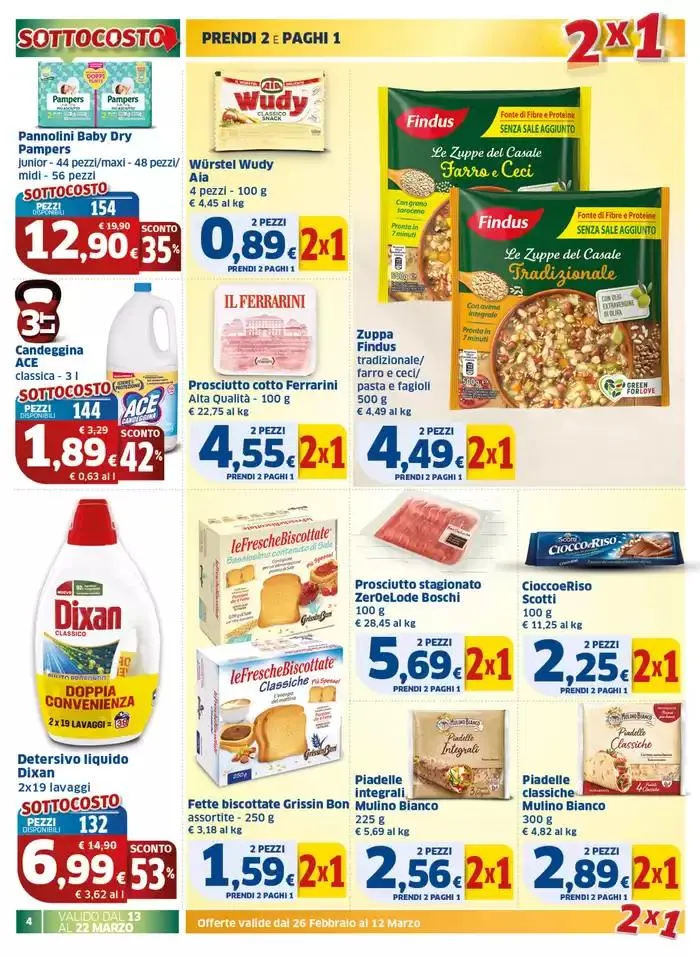 Sottocosto da 13 marzo a 25 marzo di 2025 - Pagina del volantino 4