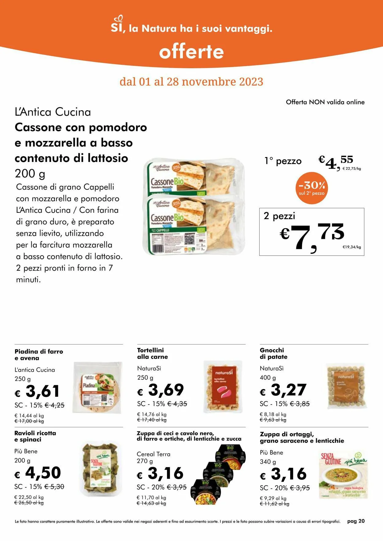 Natura Sì Volantino attuale da 25 ottobre a 8 novembre di 2023 - Pagina del volantino 20
