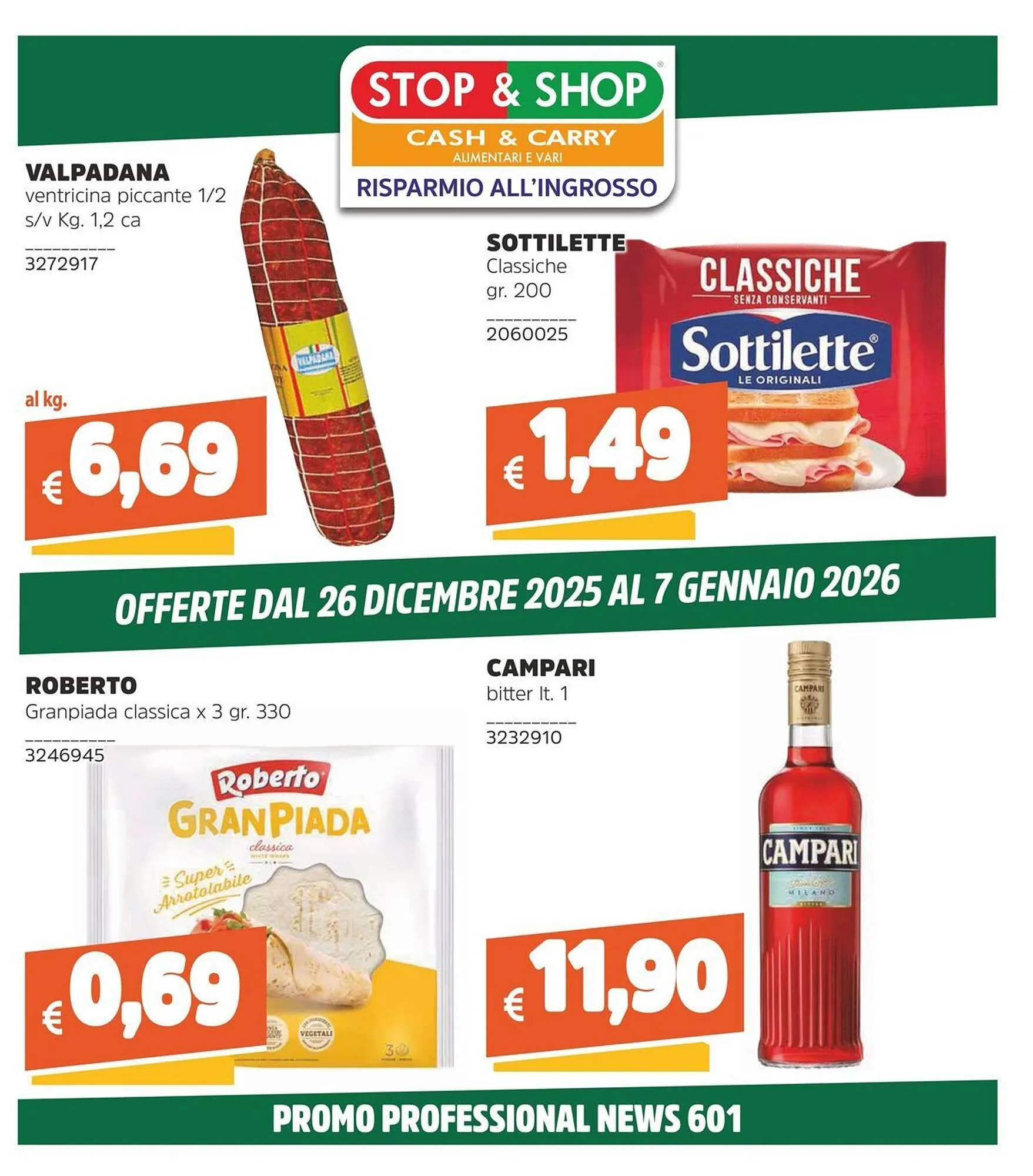 Volantino Stop&Shop da 26 dicembre a 7 gennaio di 2026 - Pagina del volantino 1