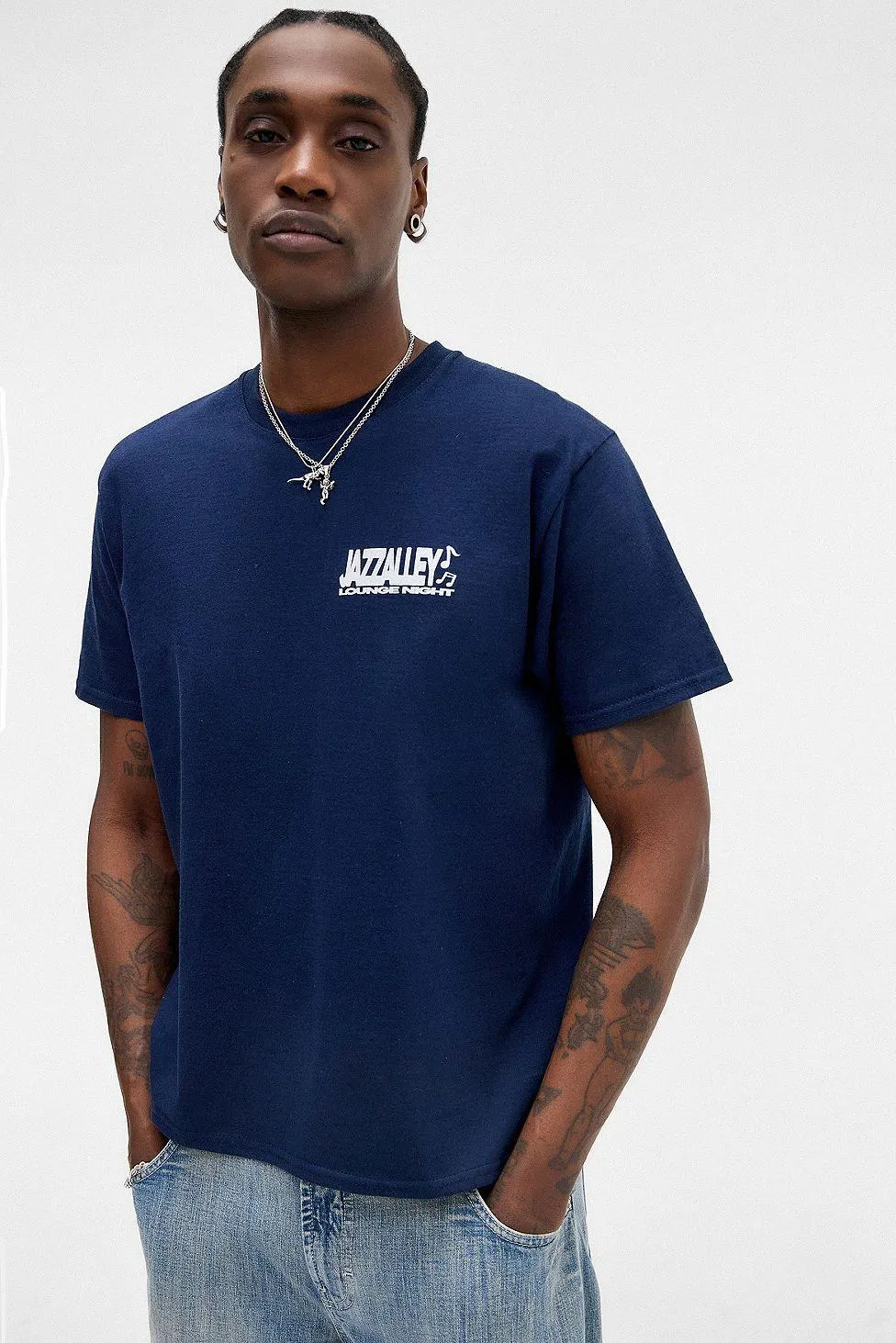 UO Navy Jazz Alley T-Shirt