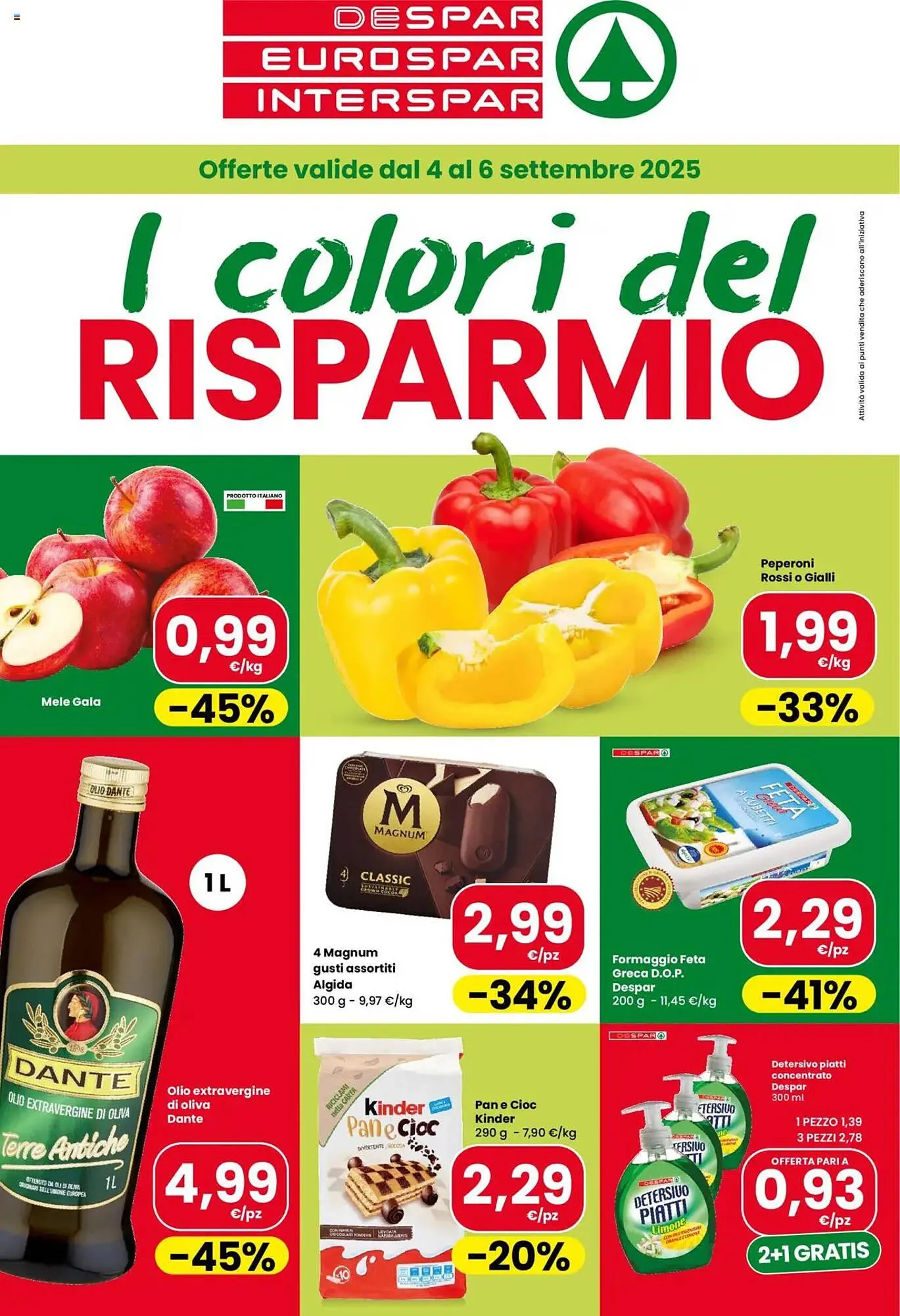 Volantino Despar da 4 settembre a 6 settembre di 2025 - Pagina del volantino 1