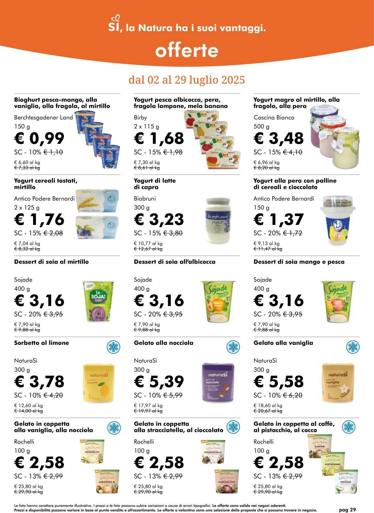 Natura Sì Volantino attuale da 31 luglio a 14 agosto di 2025 - Pagina del volantino 29