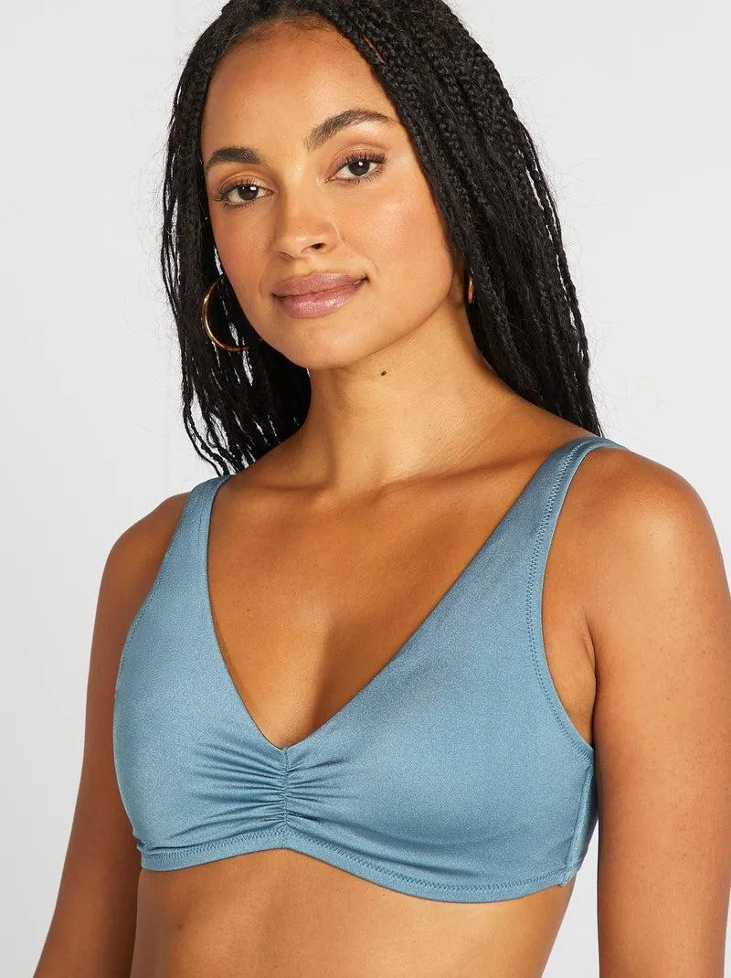 Reggiseno bikini sportivo - BLU