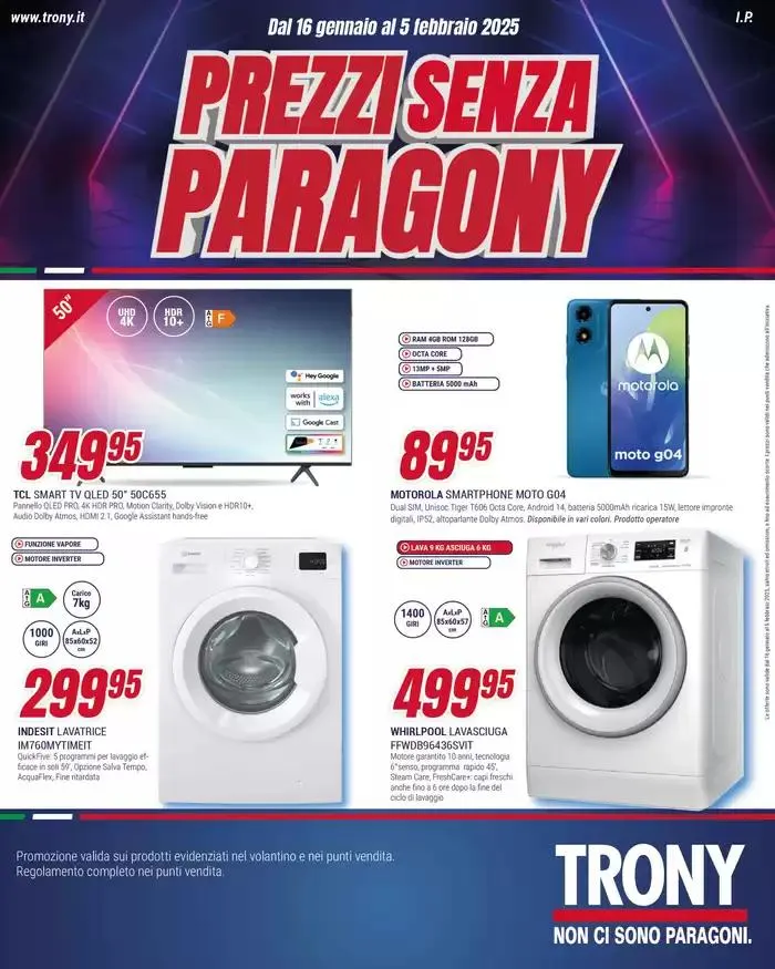 Prezzi senza paragony da 16 gennaio a 5 febbraio di 2025 - Pagina del volantino 1