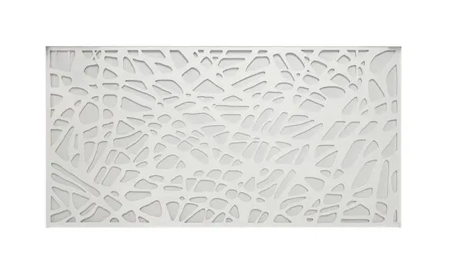 Pannello grigliato in polipropilene bianco Musive L 200 x H 100 cm, spessore 15 mm