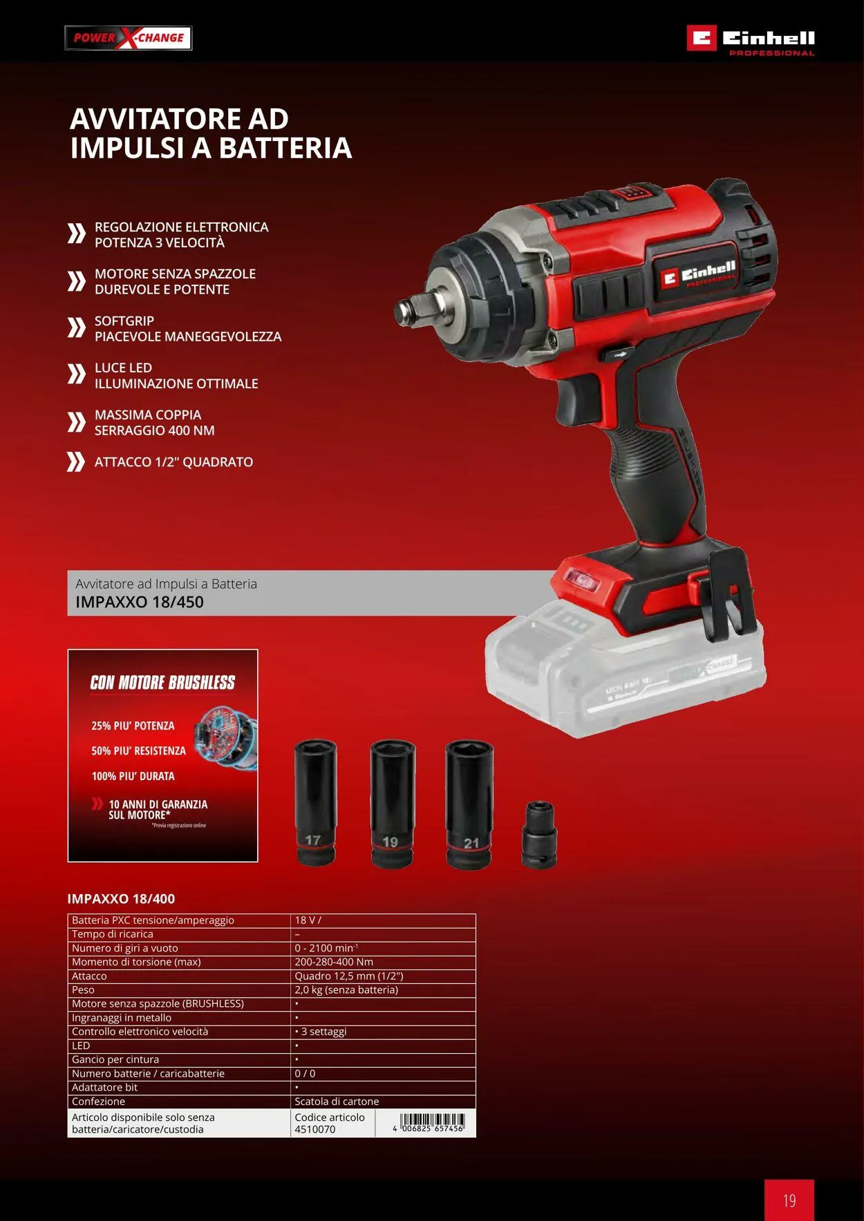 Einhell da 17 giugno a 17 dicembre di 2025 - Pagina del volantino 19