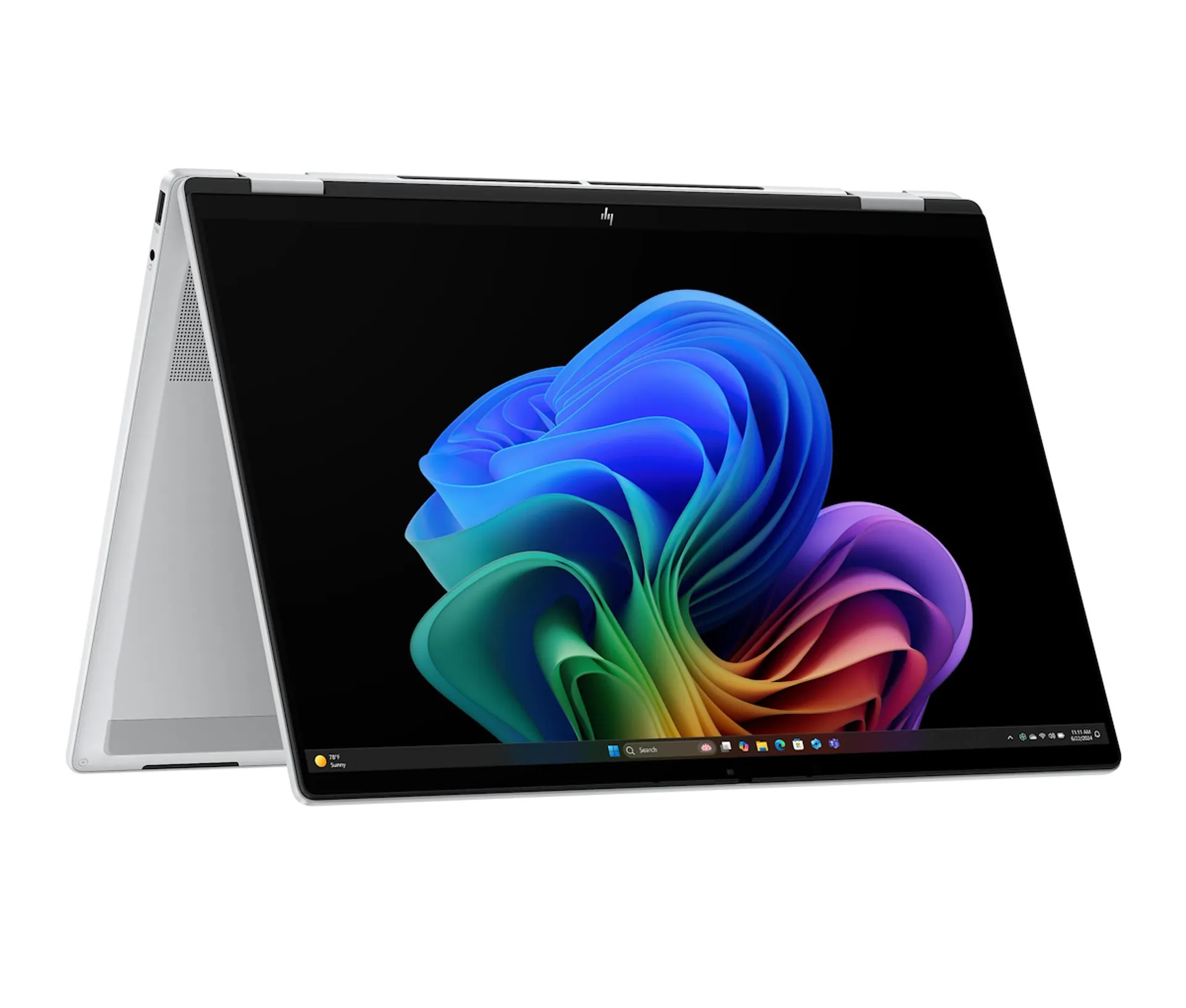 HP - HP OmniBook X FlipNGAI 16 - as0016nl, Windows 11 Home, 16", Intel® Core™ Ultra 5, 16GB RAM, 1TB SSD, 2K, Glacier Silver