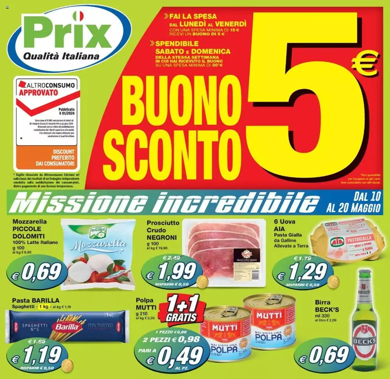 Prix - Volantino da 10 maggio a 20 maggio di 2024 - Pagina del volantino 1