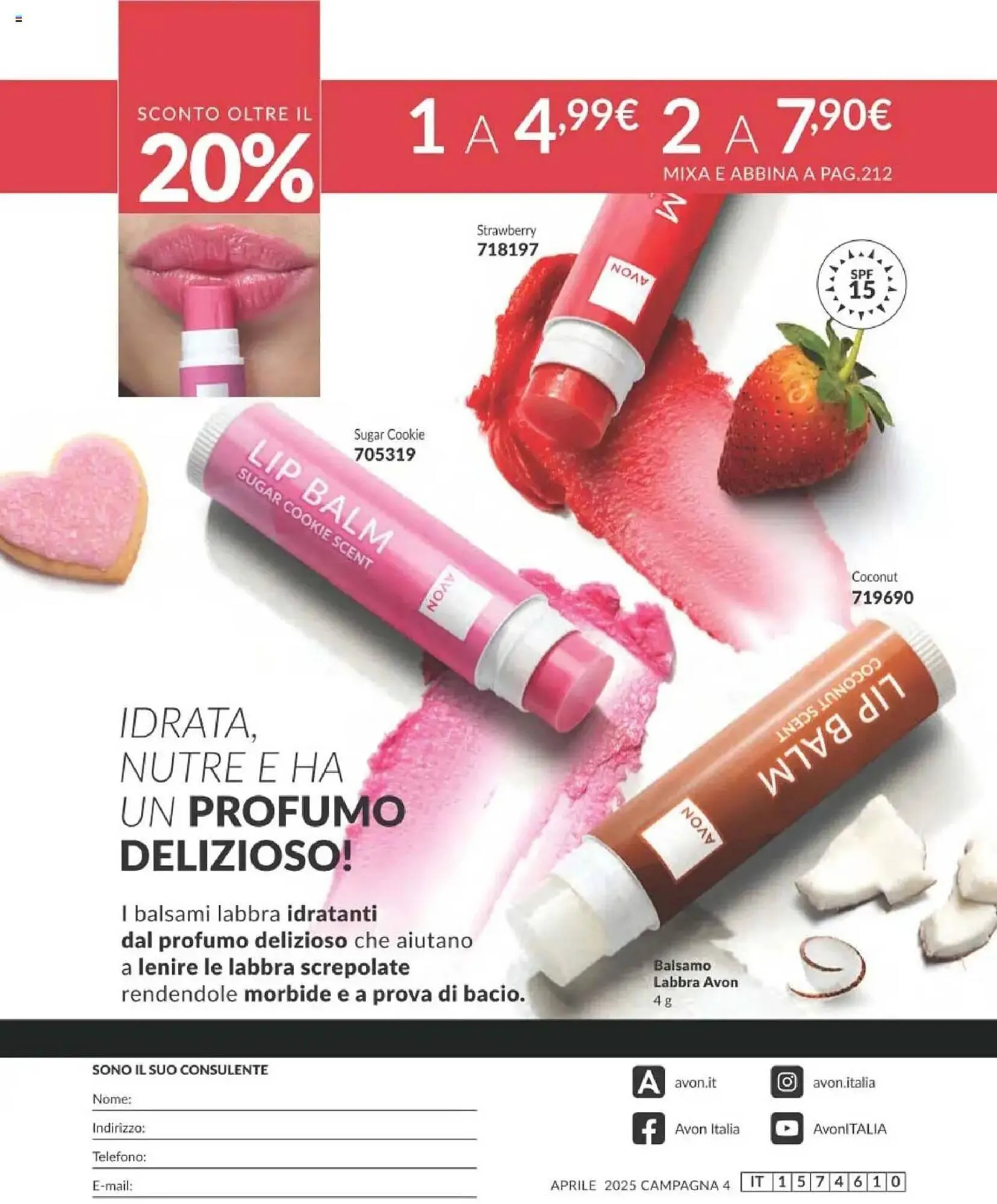 Volantino Avon da 1 aprile a 30 aprile di 2025 - Pagina del volantino 212