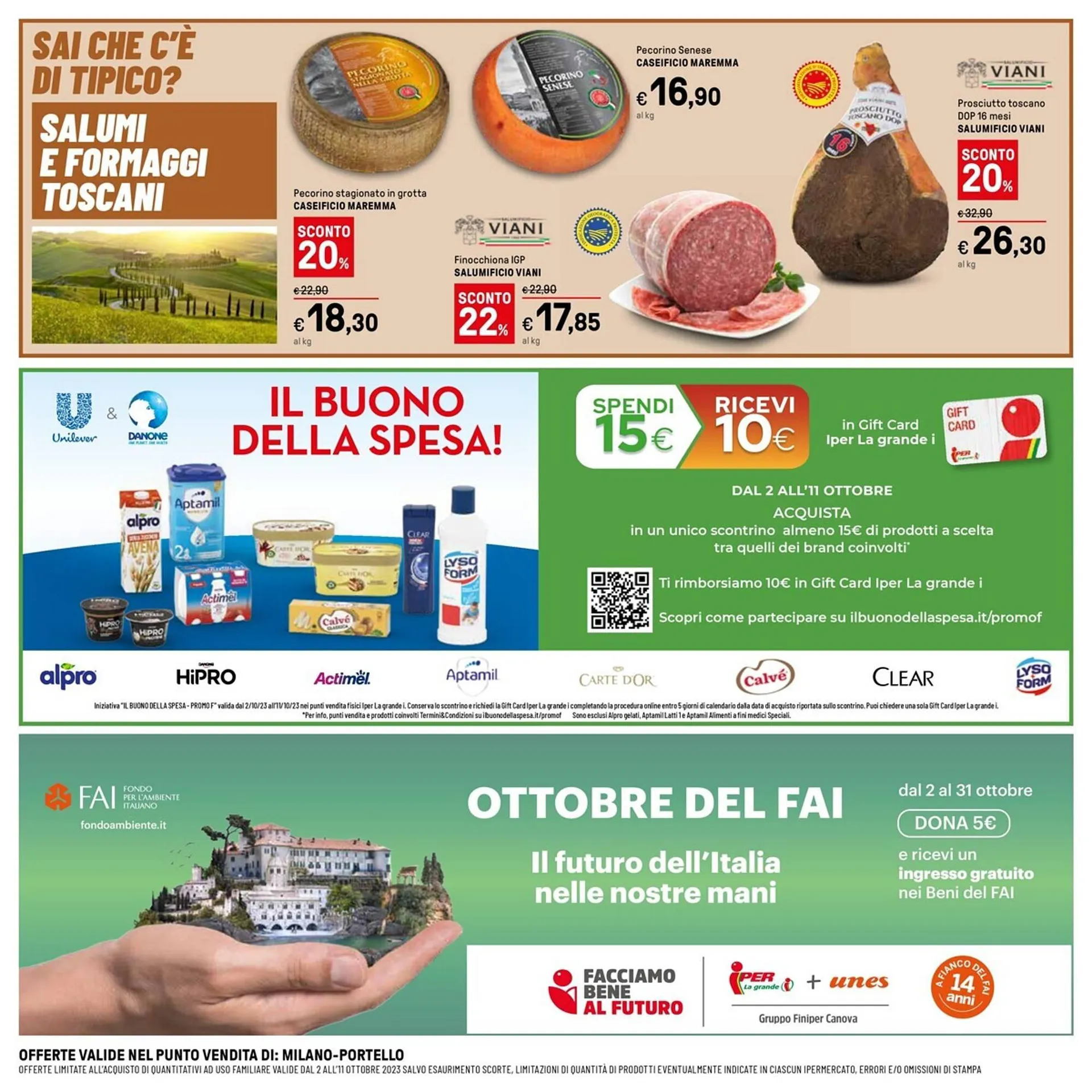 Volantino Iper La Grande da 2 ottobre a 11 ottobre di 2023 - Pagina del volantino 44