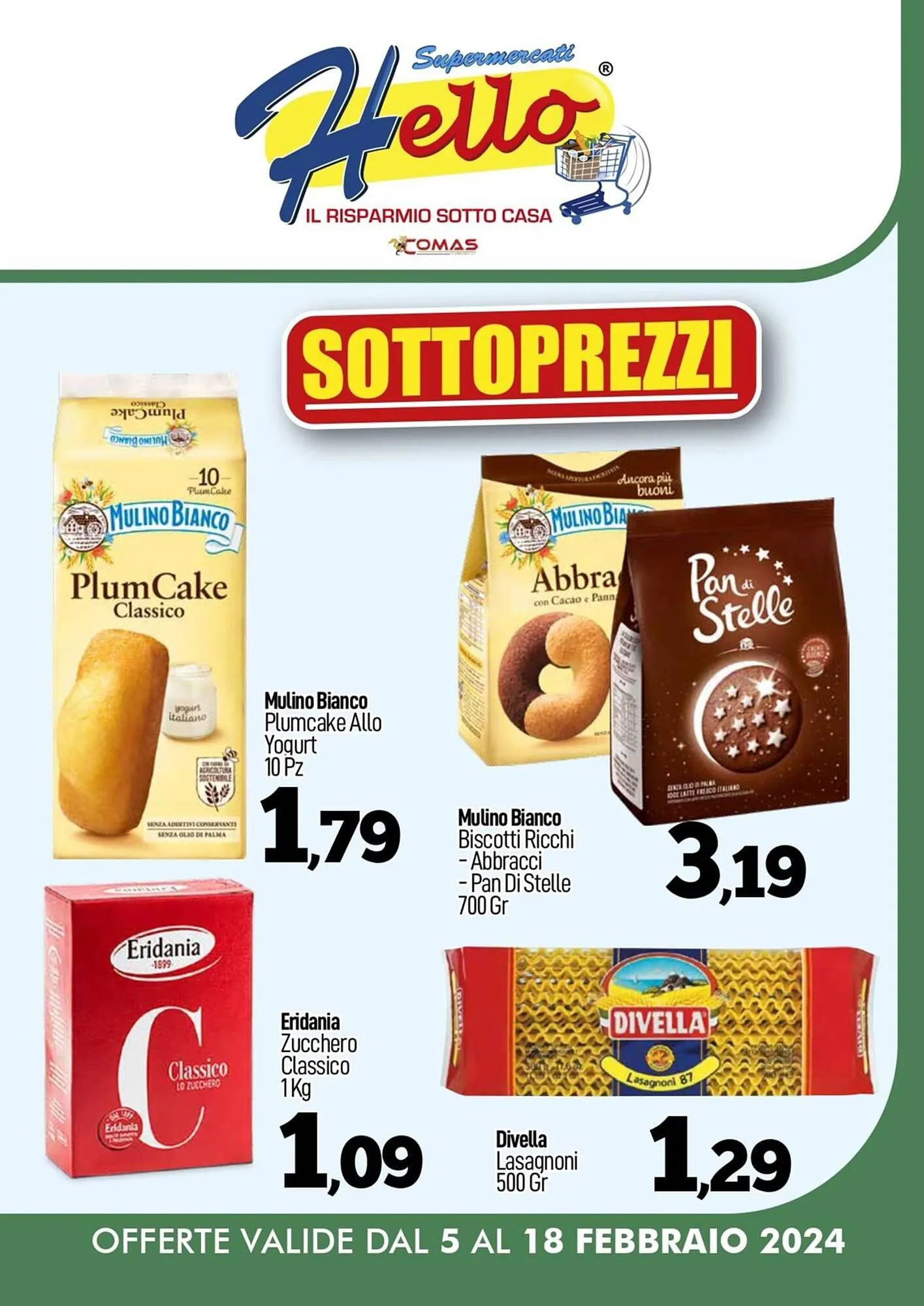 Volantino Hello Supermercati da 5 febbraio a 18 febbraio di 2024 - Pagina del volantino 