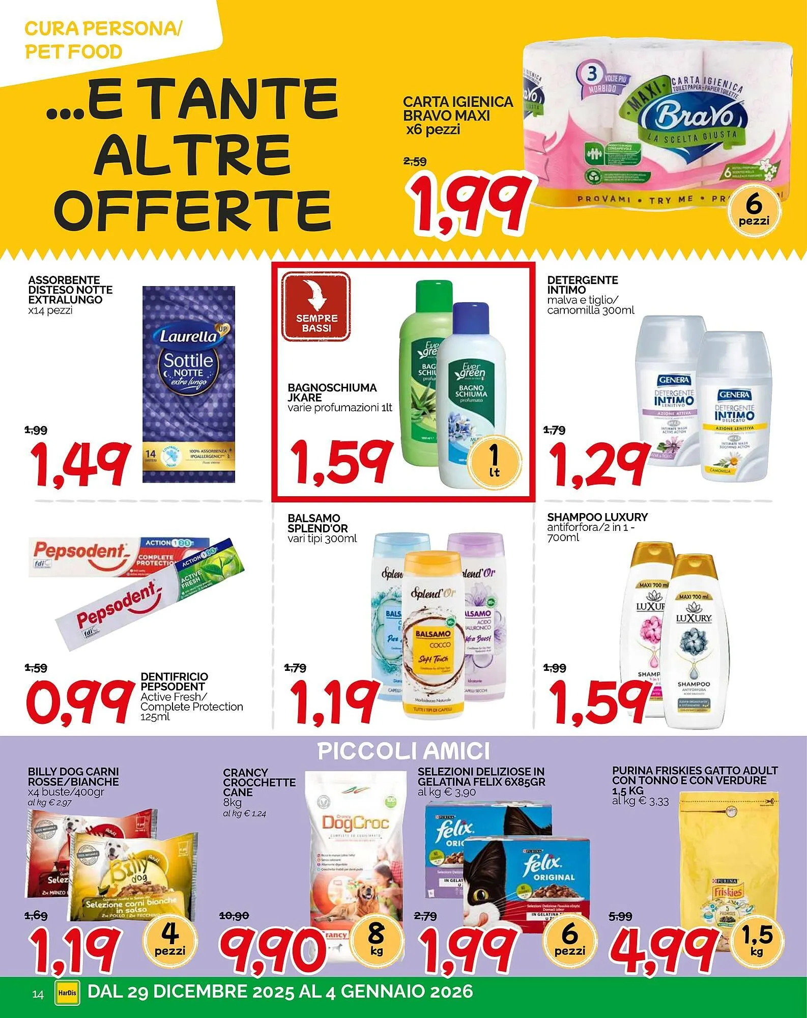 Volantino Hardis da 29 dicembre a 4 gennaio di 2026 - Pagina del volantino 14