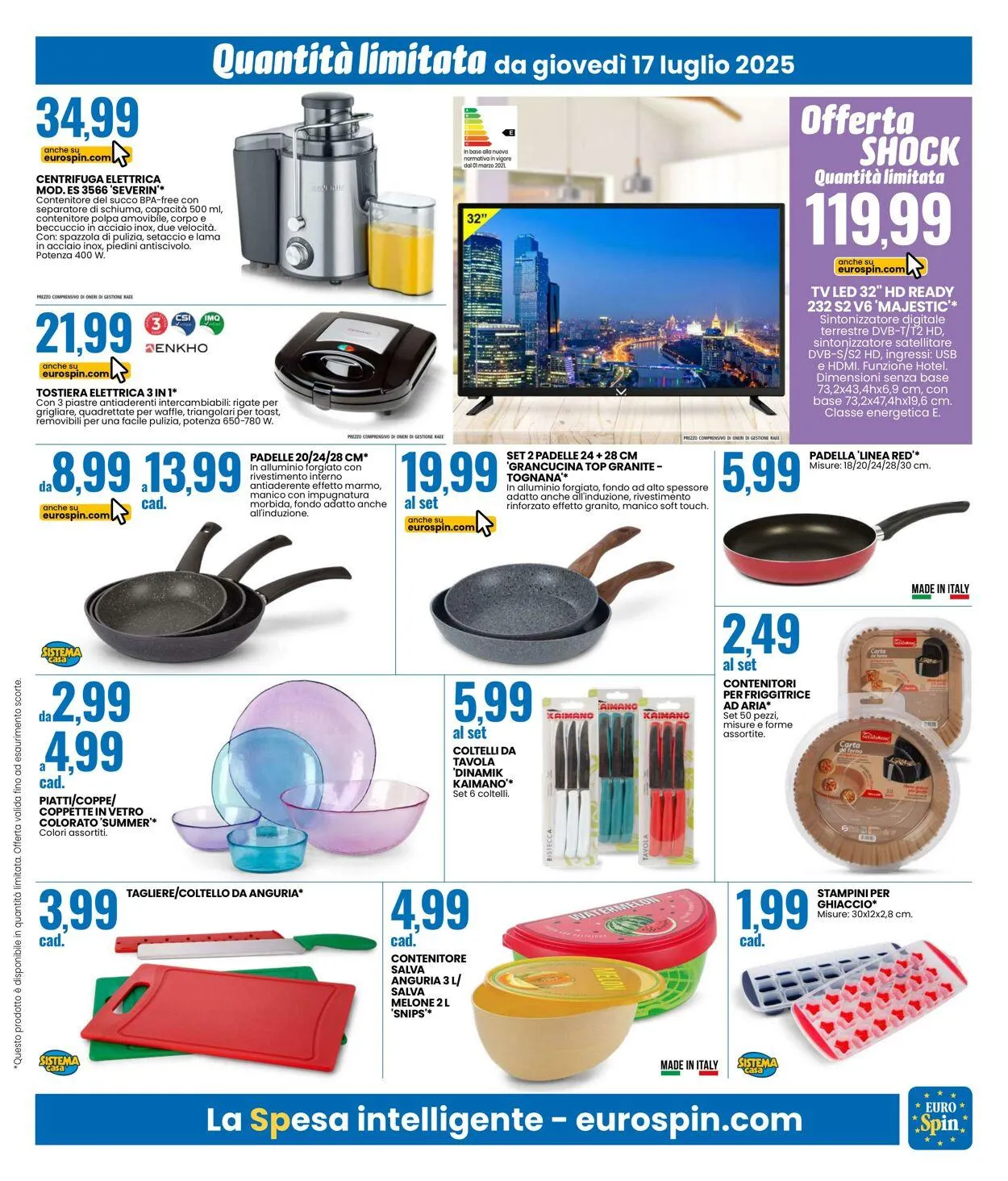 EURO Spin Volantino attuale da 17 luglio a 27 luglio di 2025 - Pagina del volantino 17