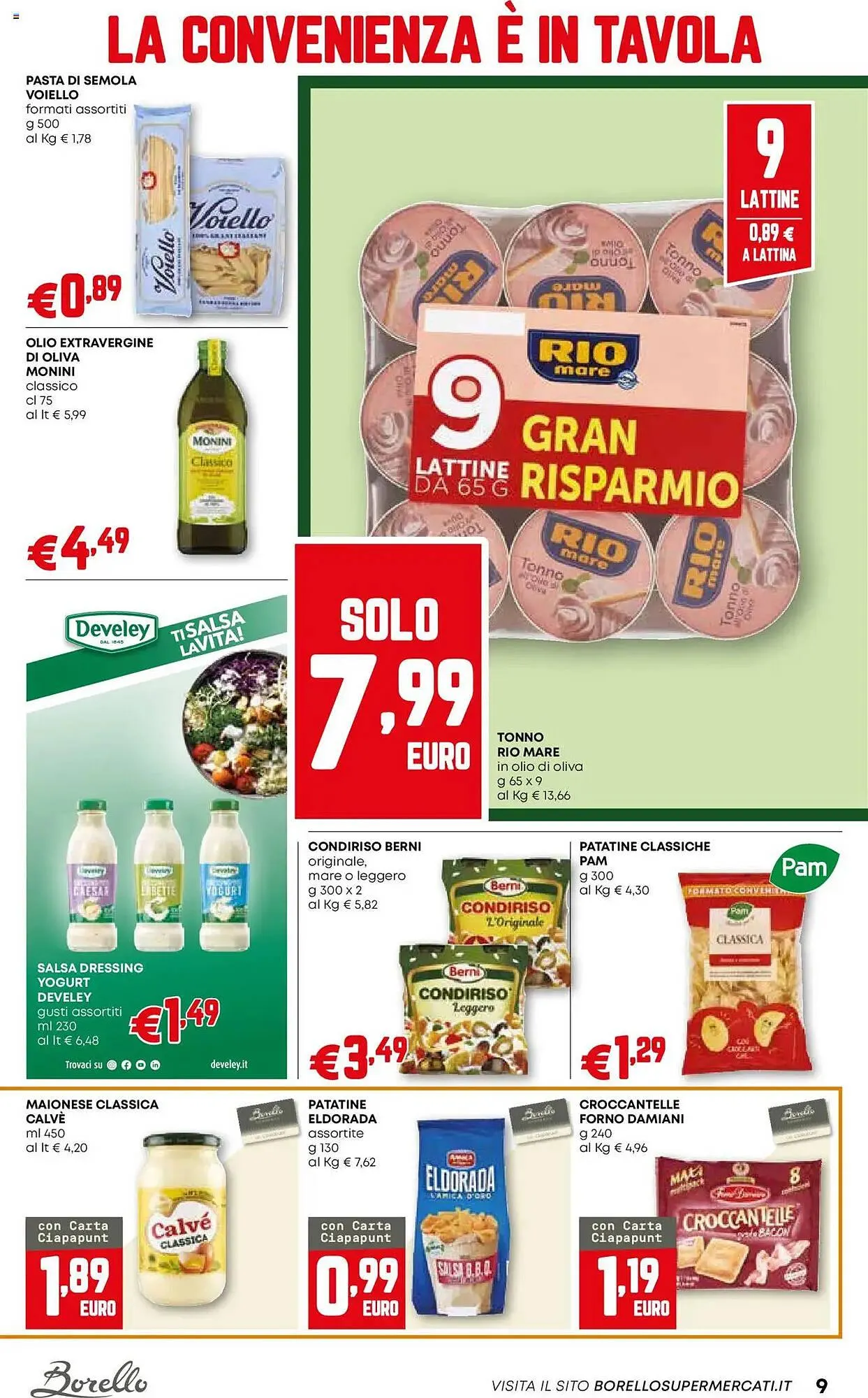 Volantino Borello Supermercati da 26 giugno a 9 luglio di 2025 - Pagina del volantino 9