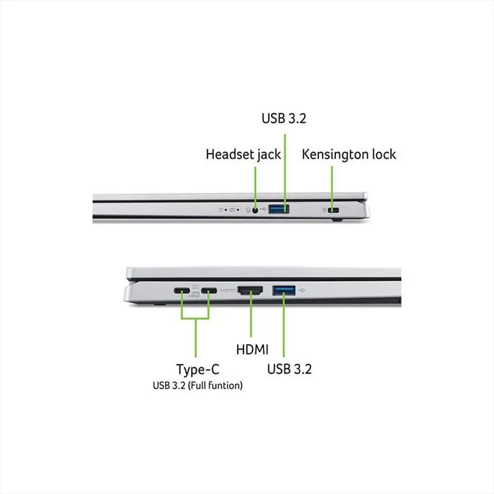 ACER - NOTEBOOK ASPIRE GO 15 AG15-71P-50SU - 15.6 POLLICI-Silver