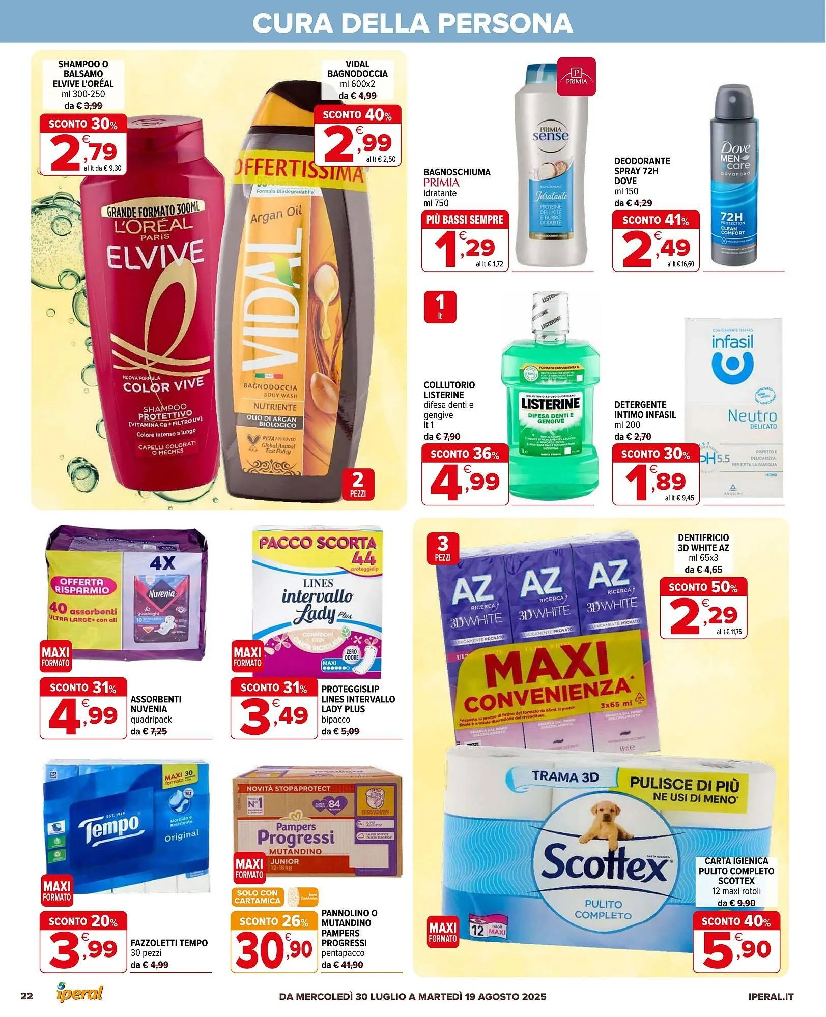 Volantino Iperal da 30 luglio a 19 agosto di 2025 - Pagina del volantino 22