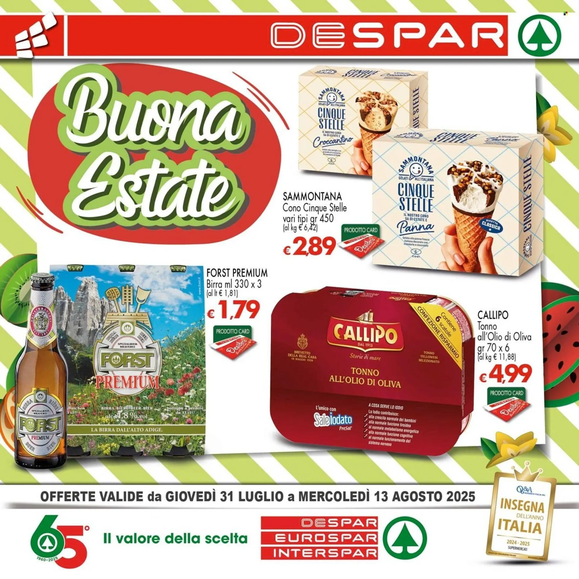 Volantino Despar da 31 luglio a 13 agosto di 2025 - Pagina del volantino 1