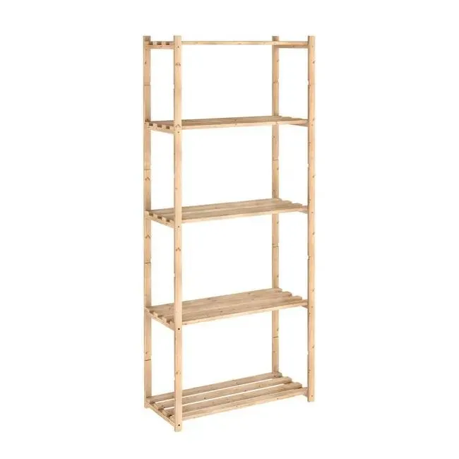 Scaffale in kit 5 ripiani L 65 x P 30 x H 171 cm beige, portata per ripiano 40 kg