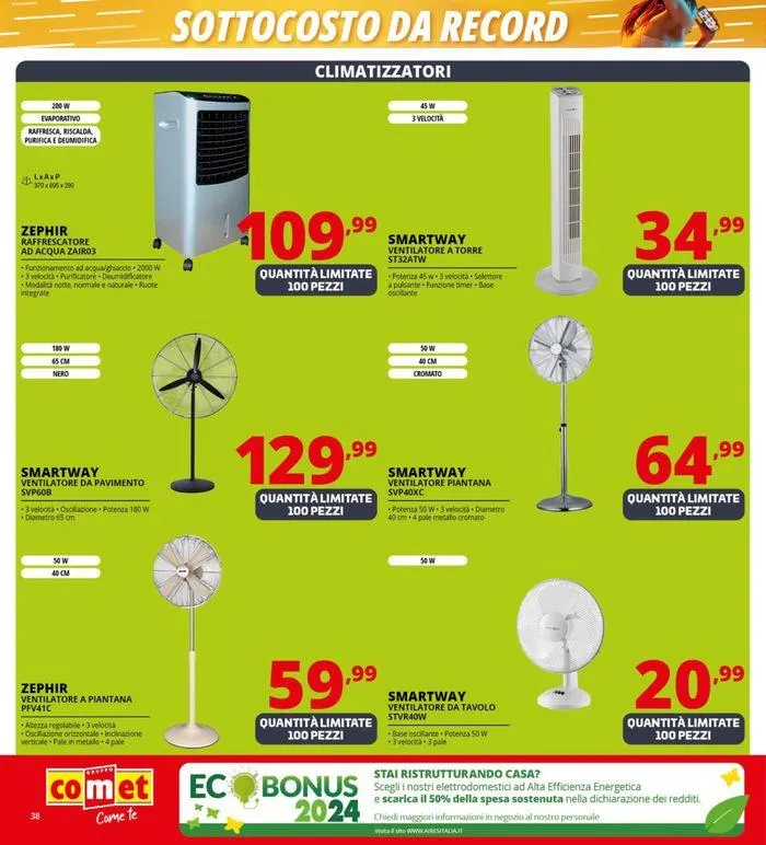 SOTTOCOSTO da Comet! da 5 luglio a 14 luglio di 2024 - Pagina del volantino 38