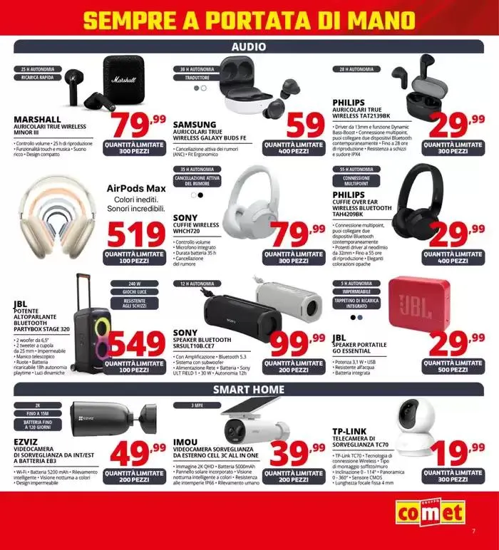 Offerte da Comet! da 20 marzo a 2 aprile di 2025 - Pagina del volantino 7