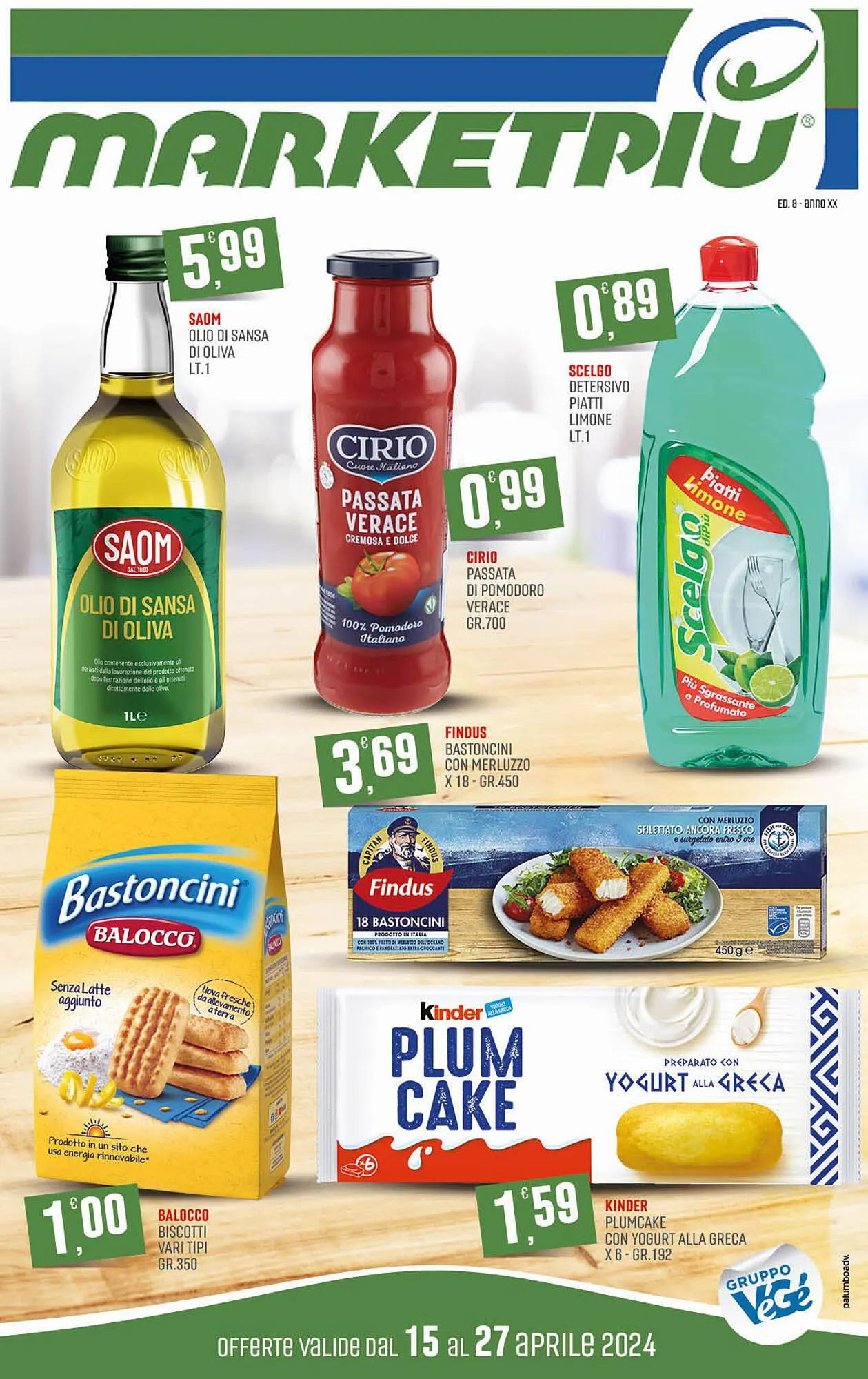 Volantino Marketpiù da 15 aprile a 27 aprile di 2024 - Pagina del volantino