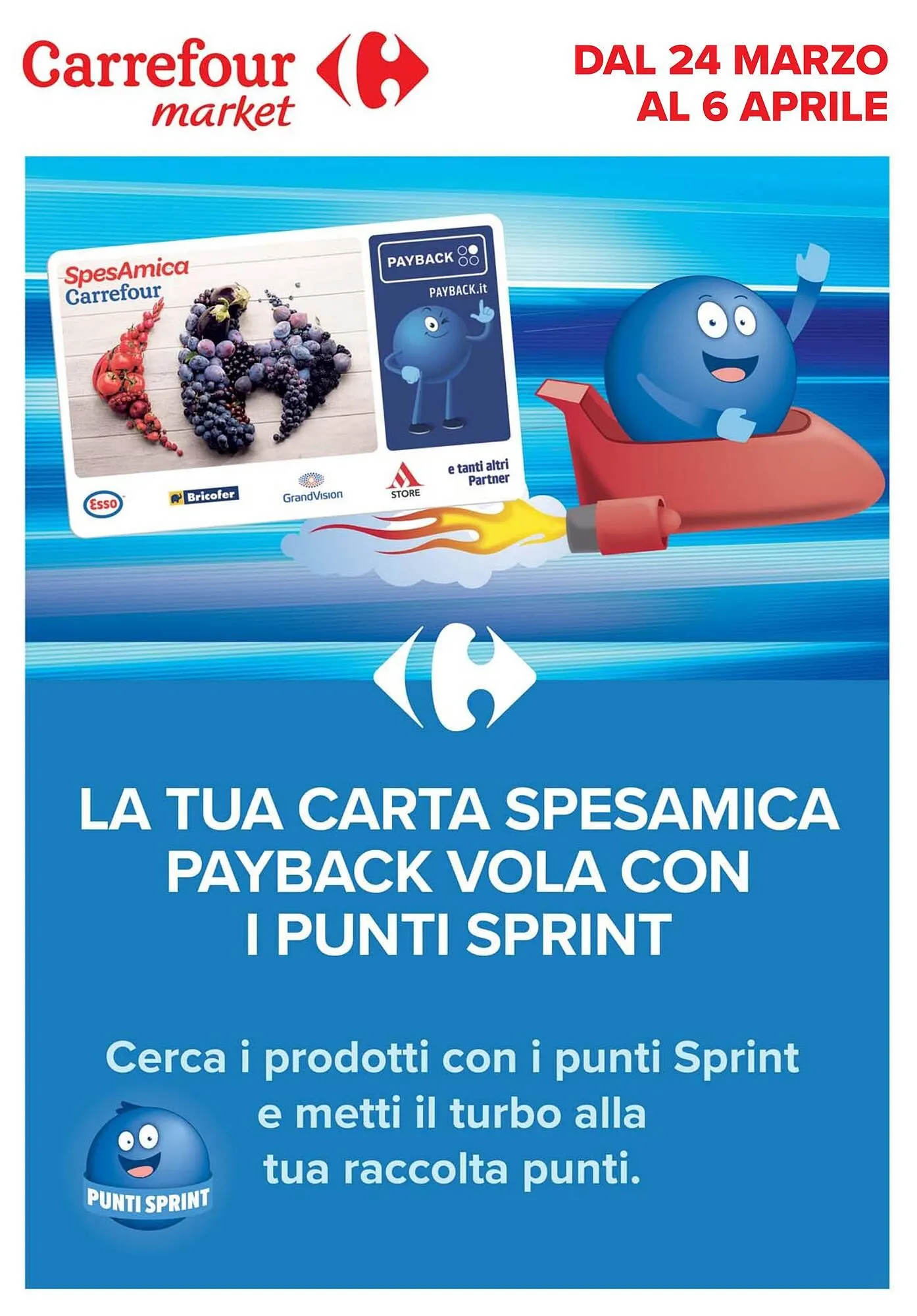 Volantino Carrefour Market da 24 marzo a 6 aprile di 2026 - Pagina del volantino 1