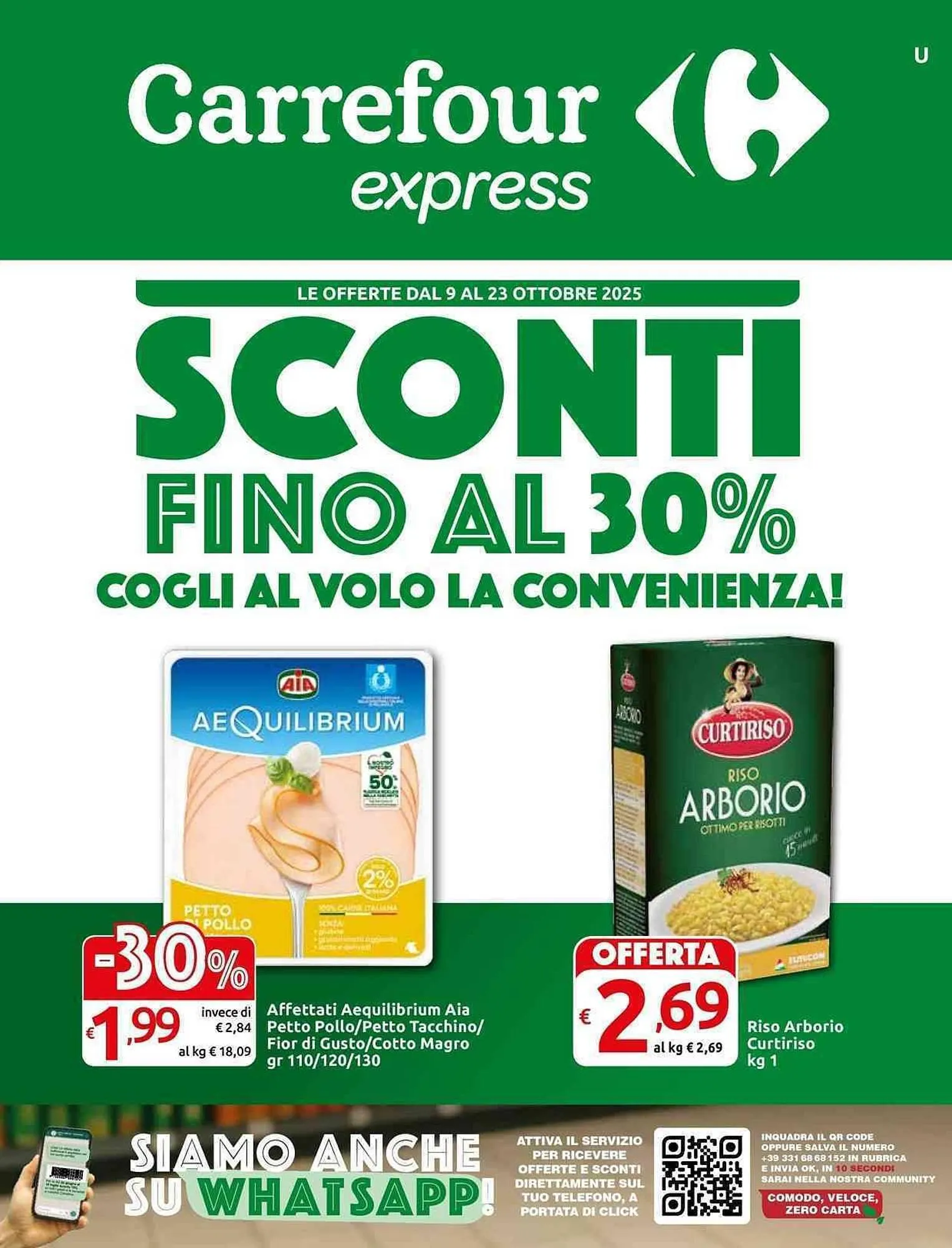 Volantino Carrefour Express da 9 ottobre a 23 ottobre di 2025 - Pagina del volantino 1