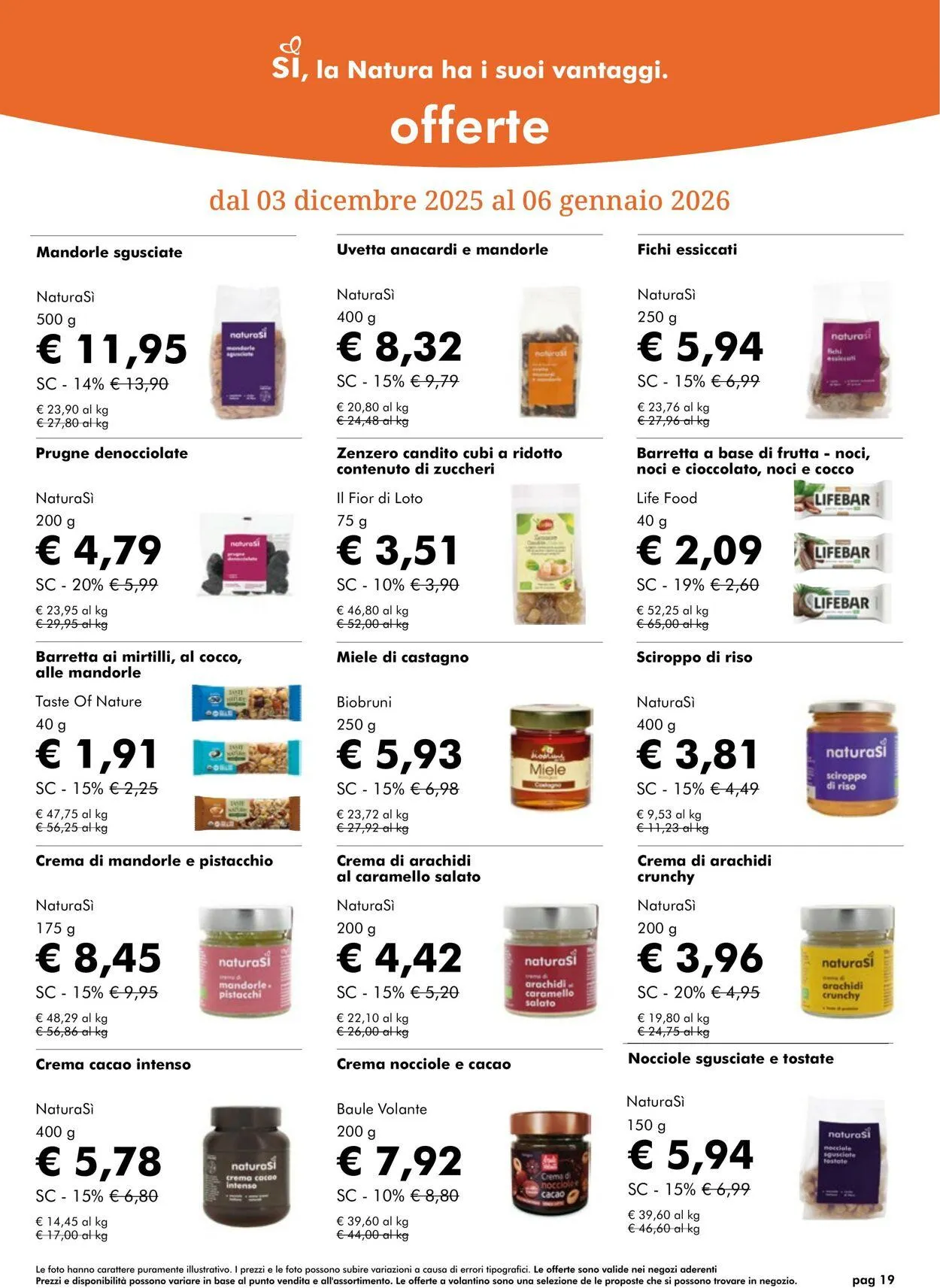 Natura Sì Volantino attuale da 15 gennaio a 29 gennaio di 2026 - Pagina del volantino 19
