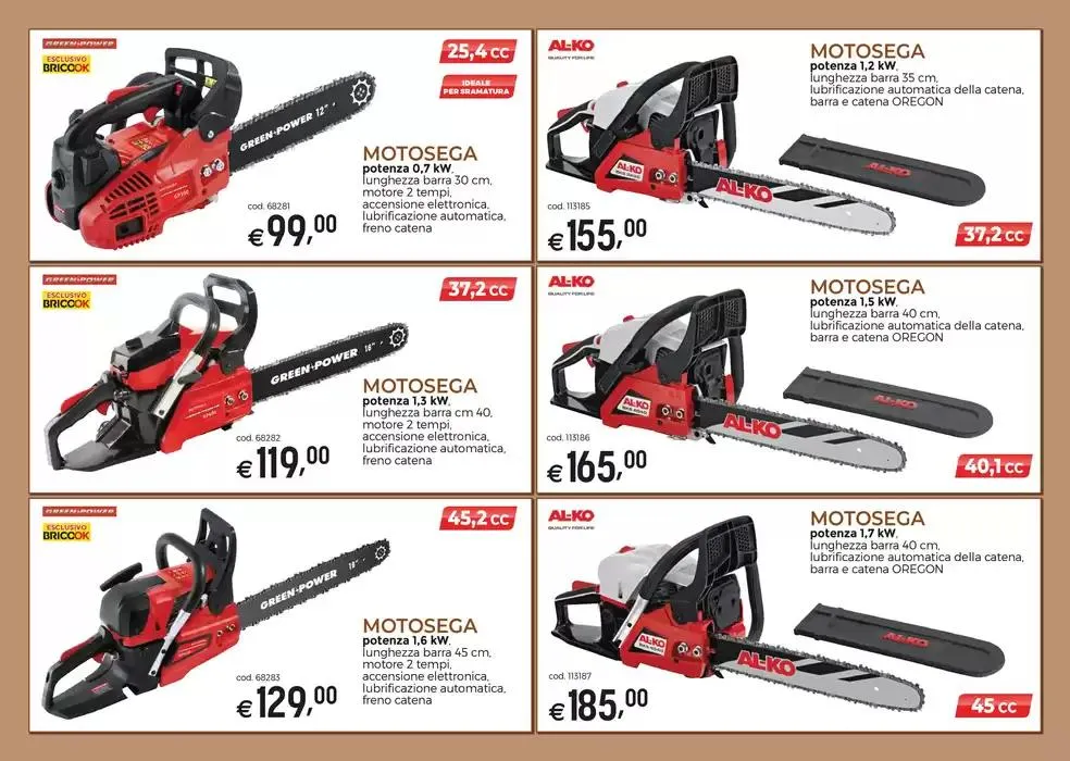 Macchine da giardino  da 19 marzo a 22 settembre di 2025 - Pagina del volantino 13