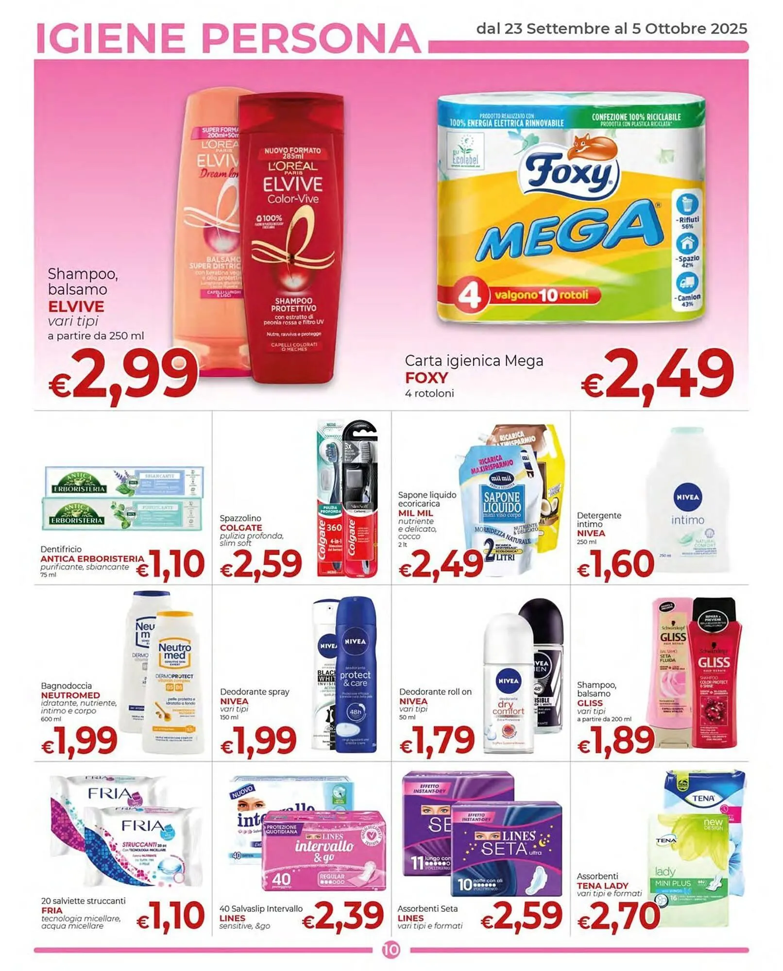Volantino Supermercati Nonna Isa da 23 settembre a 5 ottobre di 2025 - Pagina del volantino 10