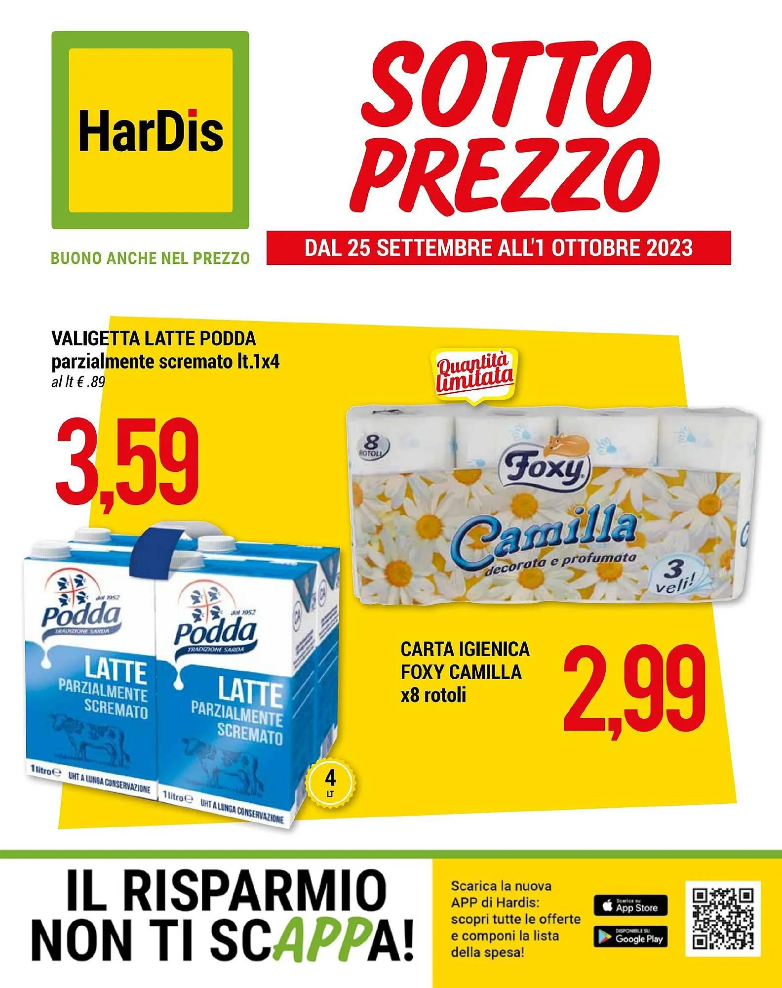 Volantino Hardis da 25 settembre a 1 ottobre di 2023 - Pagina del volantino 1