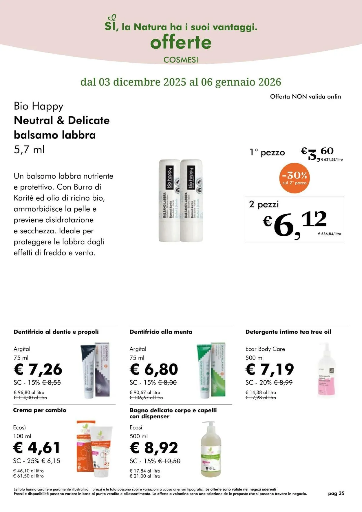 Natura Sì Volantino attuale da 1 dicembre a 1 gennaio di 2026 - Pagina del volantino 35