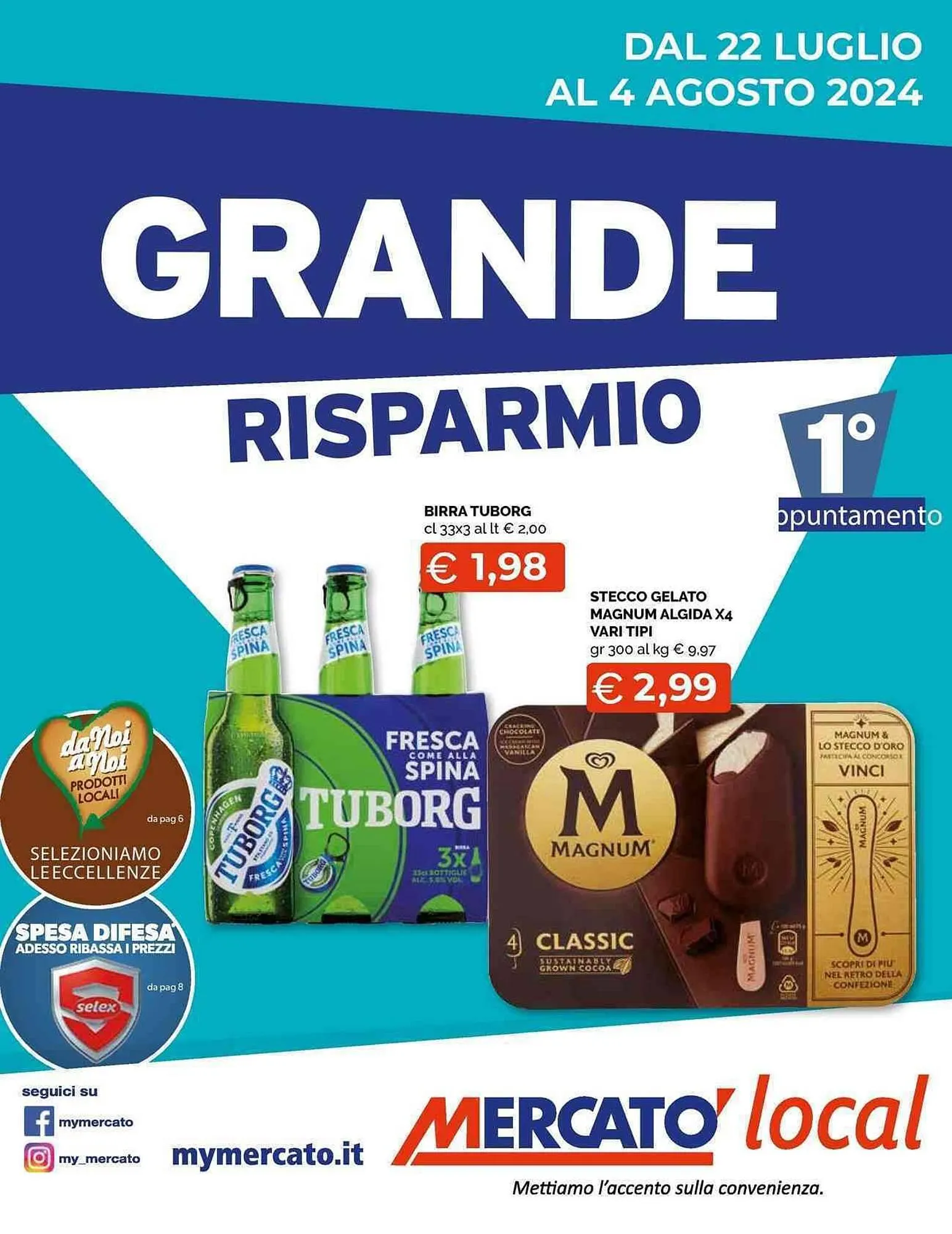 Volantino Mercatò Local da 22 luglio a 4 agosto di 2024 - Pagina del volantino 1