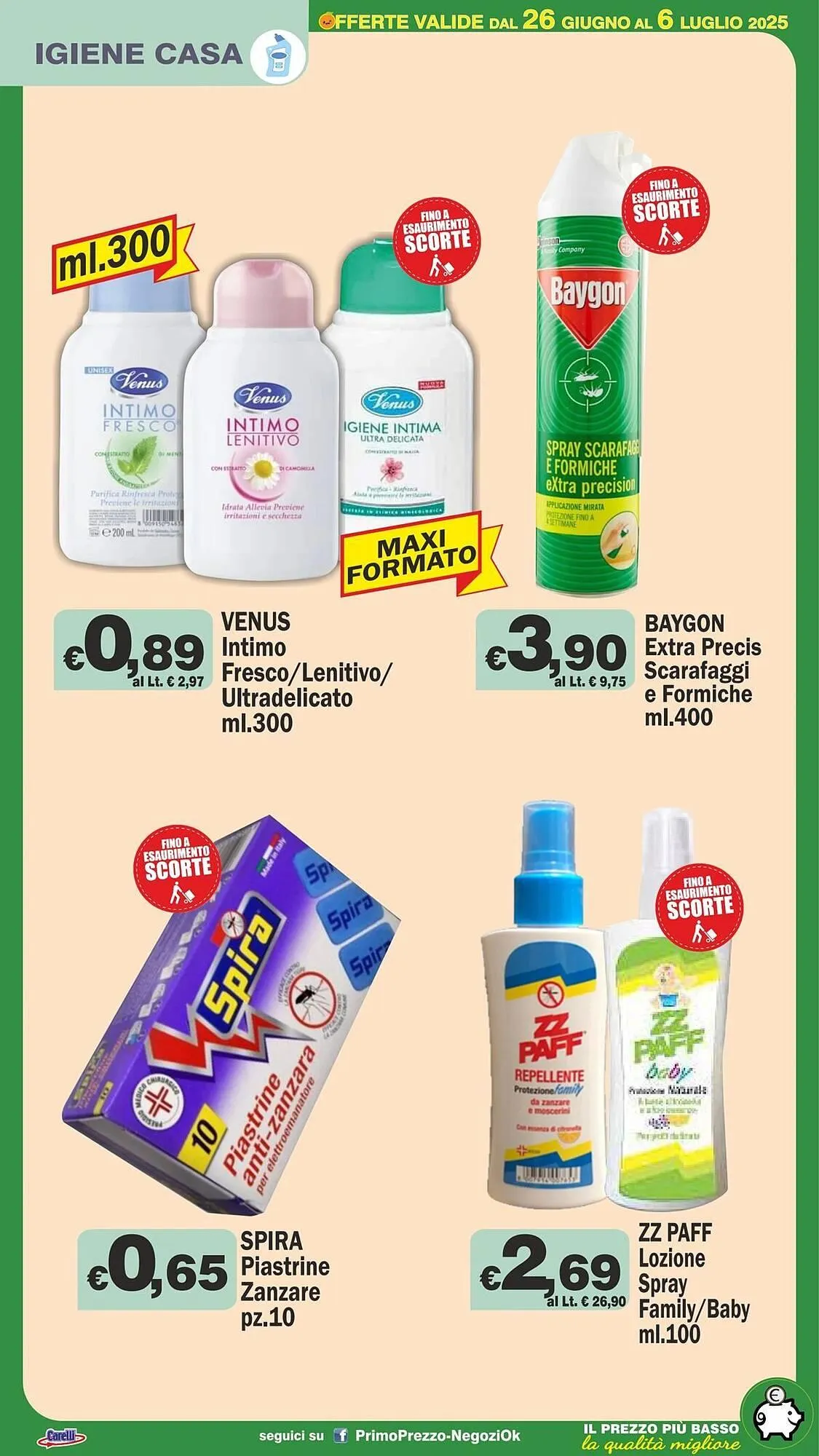 Volantino Primo Prezzo da 26 giugno a 6 luglio di 2025 - Pagina del volantino 26