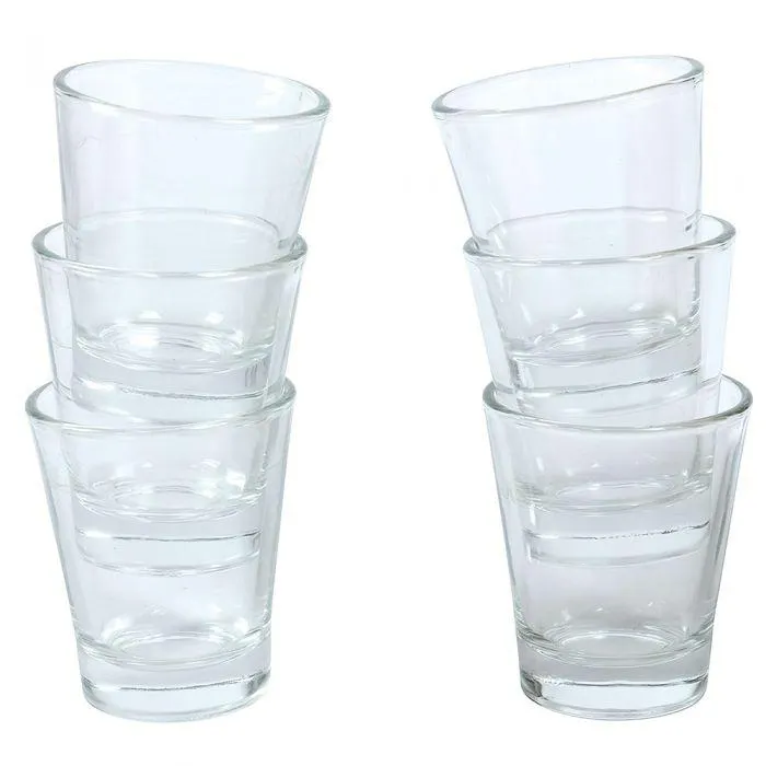 Set 6 bicchierini caffè 90 ml in vetro, Espressino