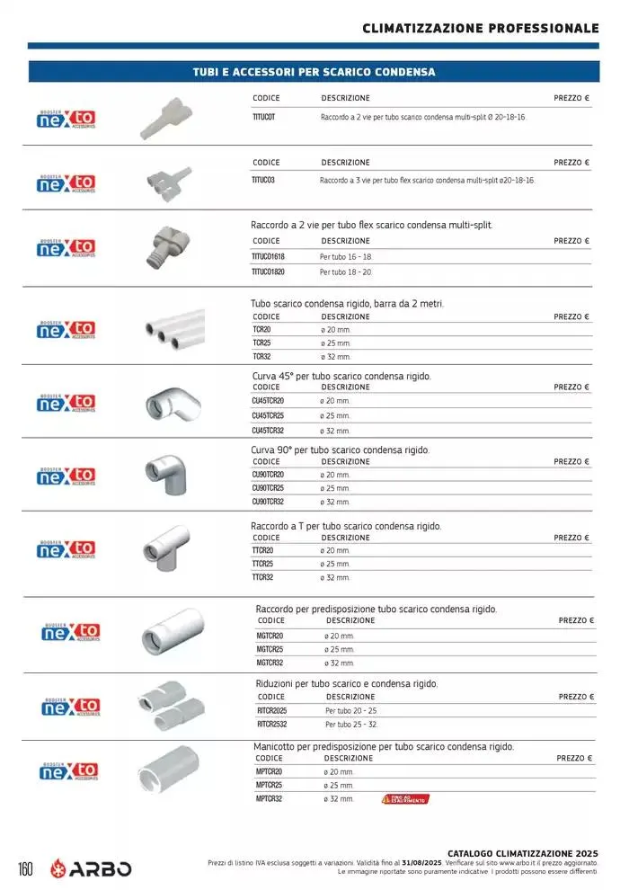 Catalogo Climatizzazione 2025 da 1 gennaio a 31 dicembre di 2025 - Pagina del volantino 150