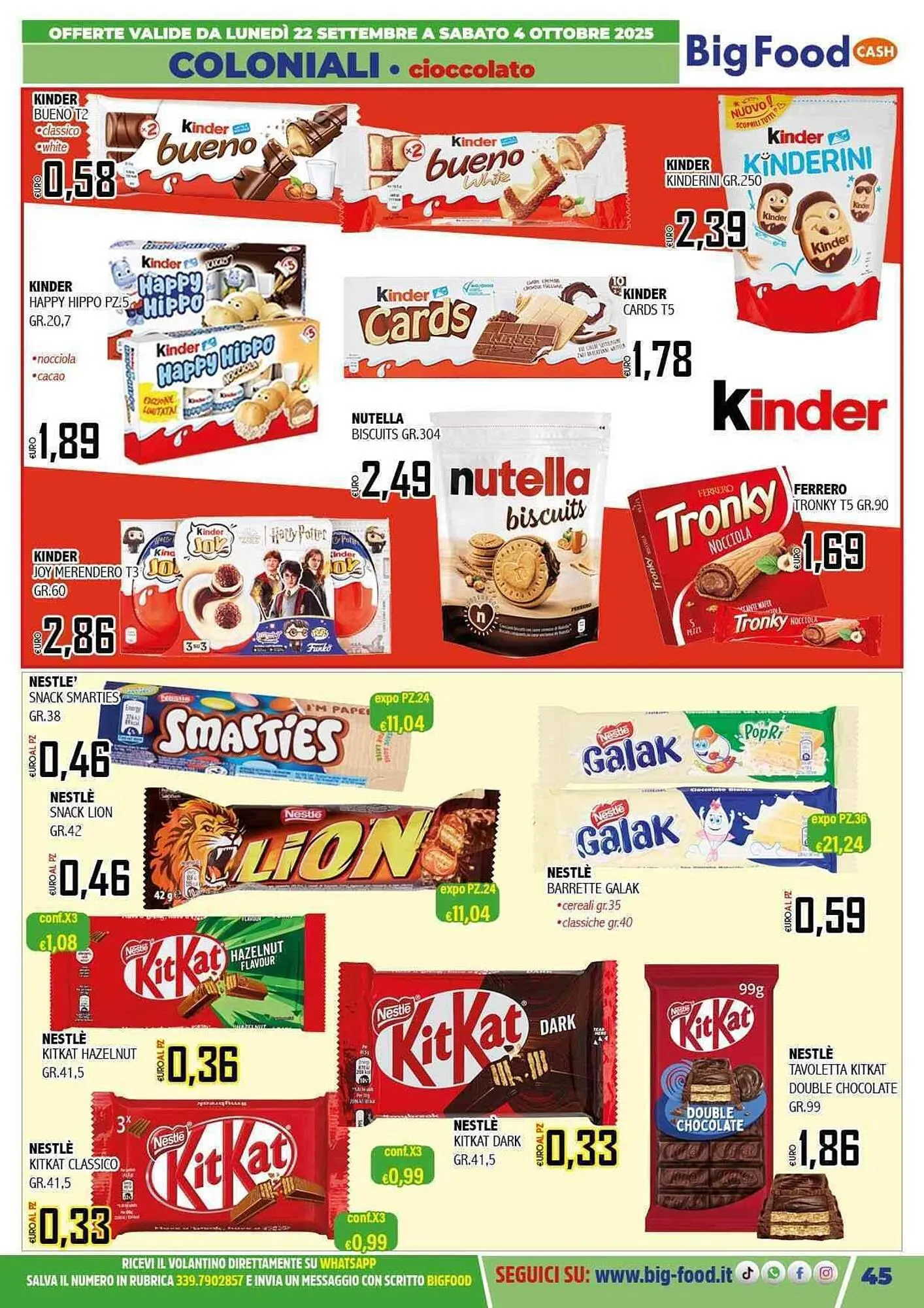 Volantino Big Food da 22 settembre a 4 ottobre di 2025 - Pagina del volantino 45