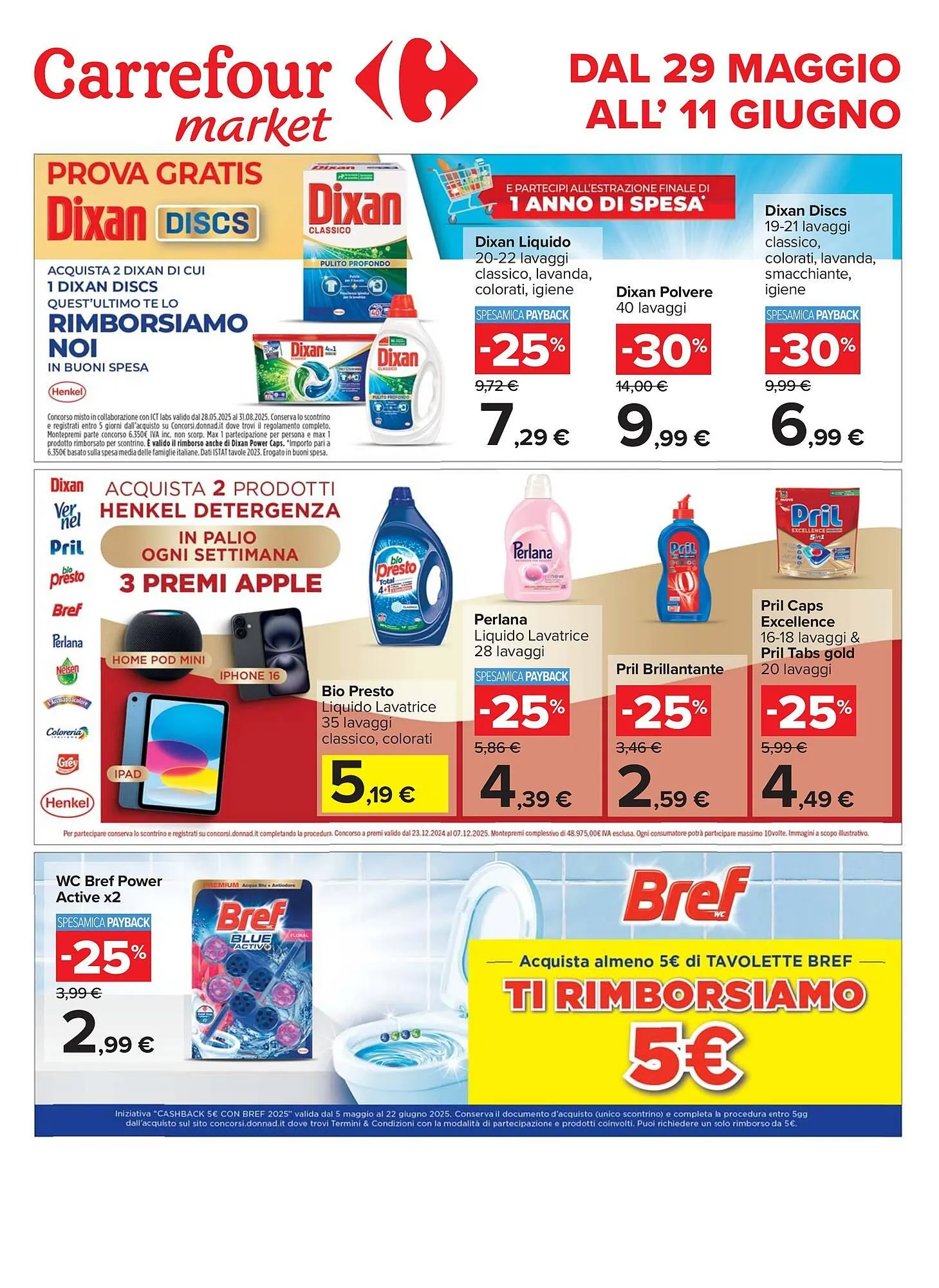 Volantino Carrefour Market da 29 maggio a 11 giugno di 2025 - Pagina del volantino 1
