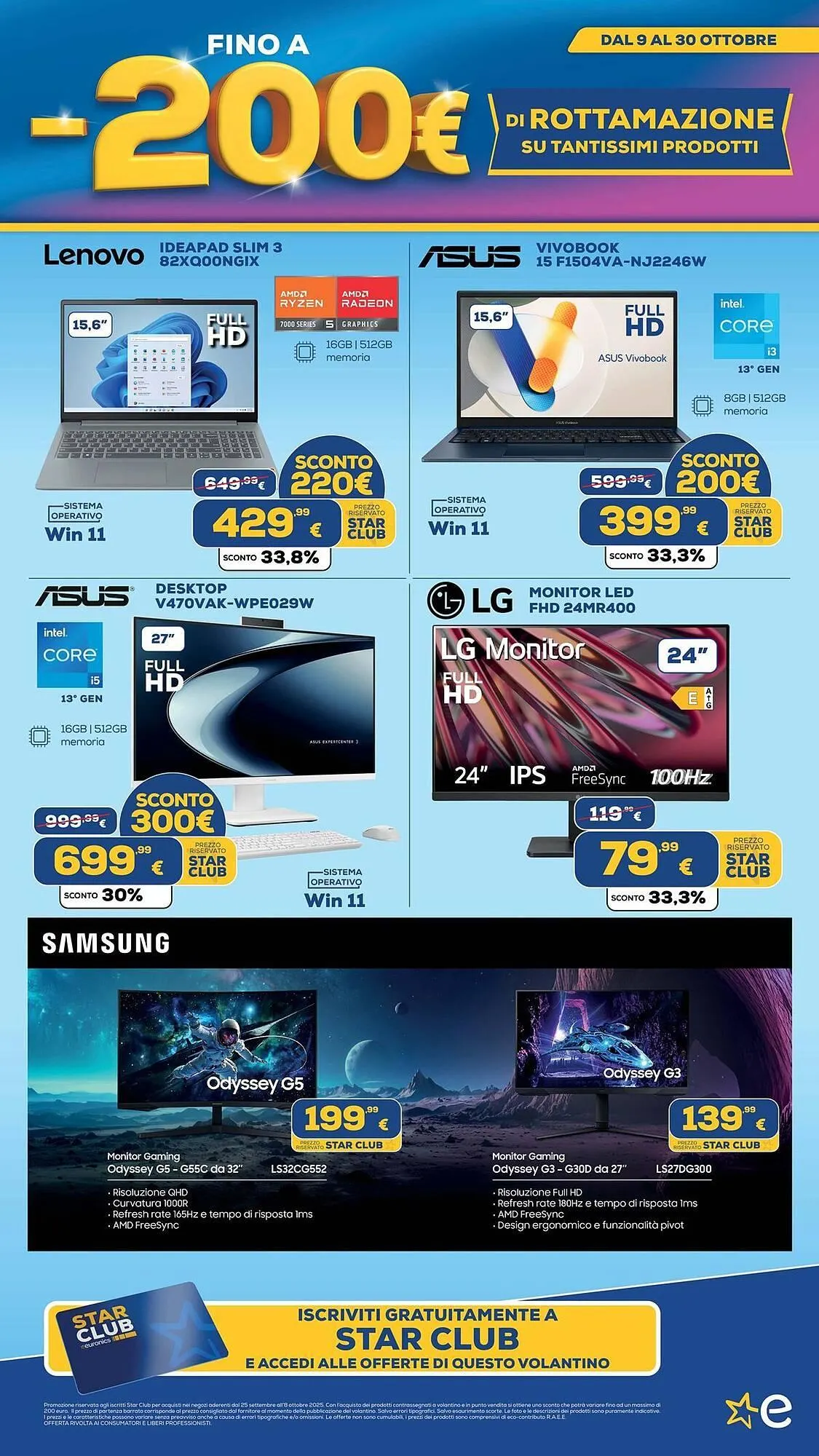 Volantino Euronics da 13 ottobre a 30 ottobre di 2025 - Pagina del volantino 61